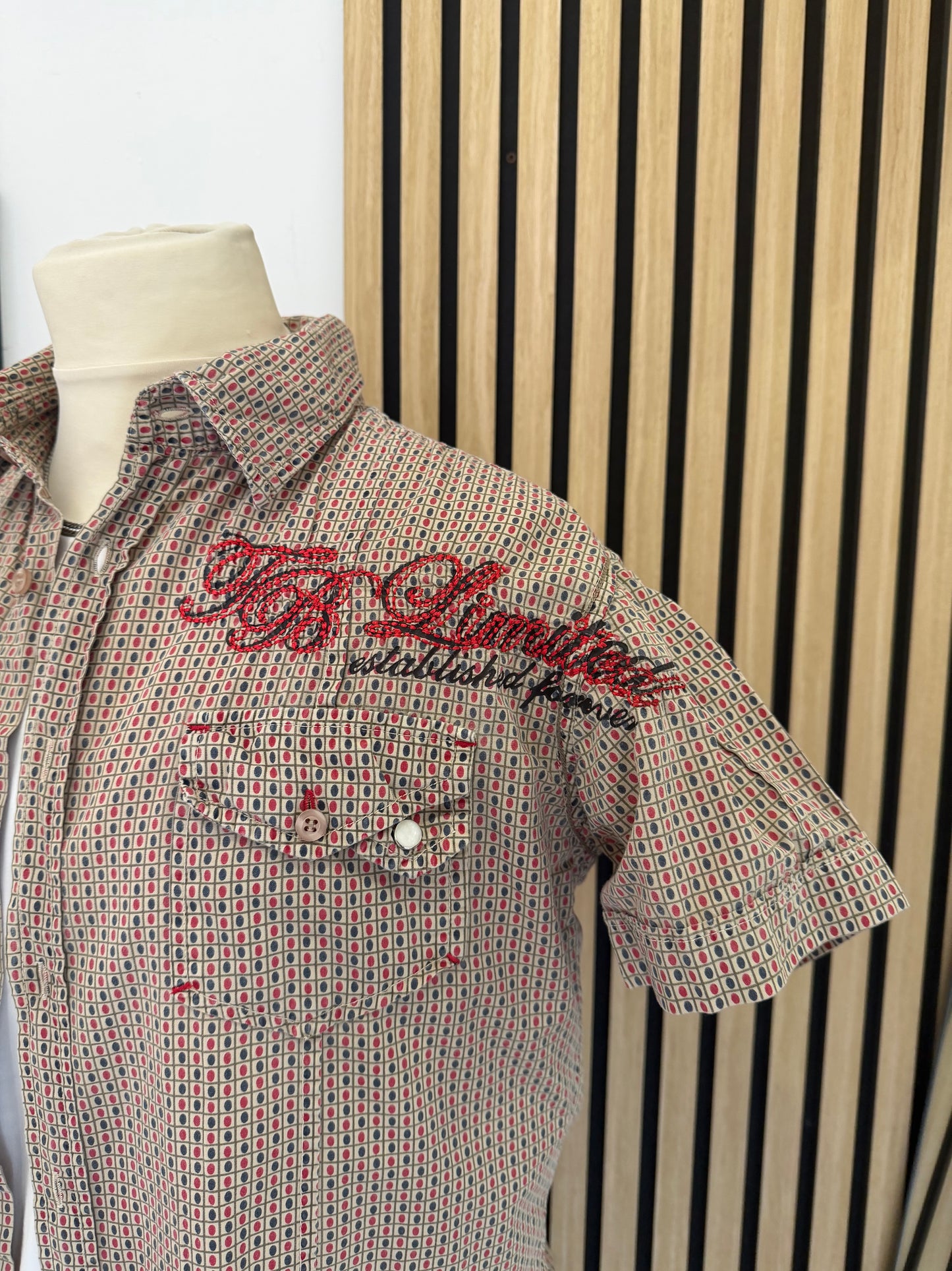 Camicia Vintage a fantasia S slim