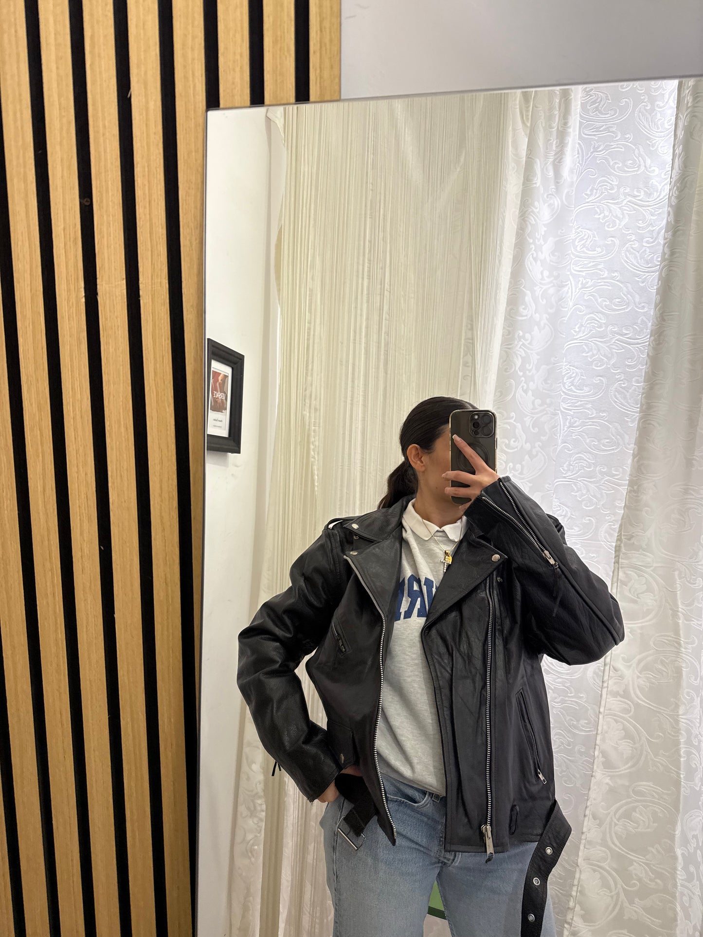 Chiodo in vera pelle, unisex