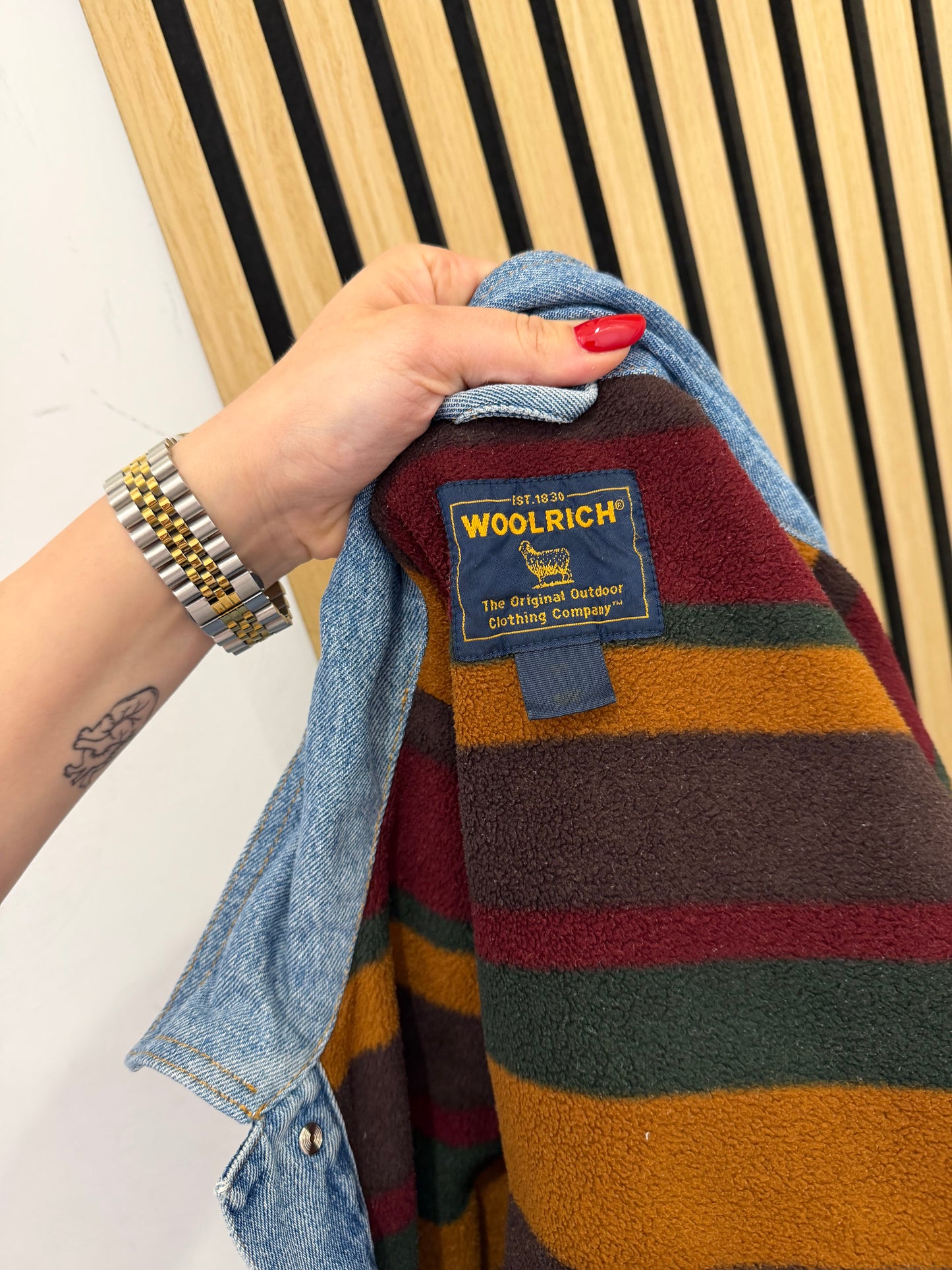 Woolrich Denim Jacket – Fodera in Lana / Unisex