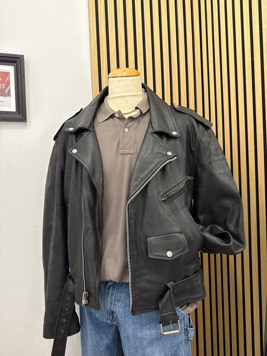 Chiodo in vera pelle, unisex