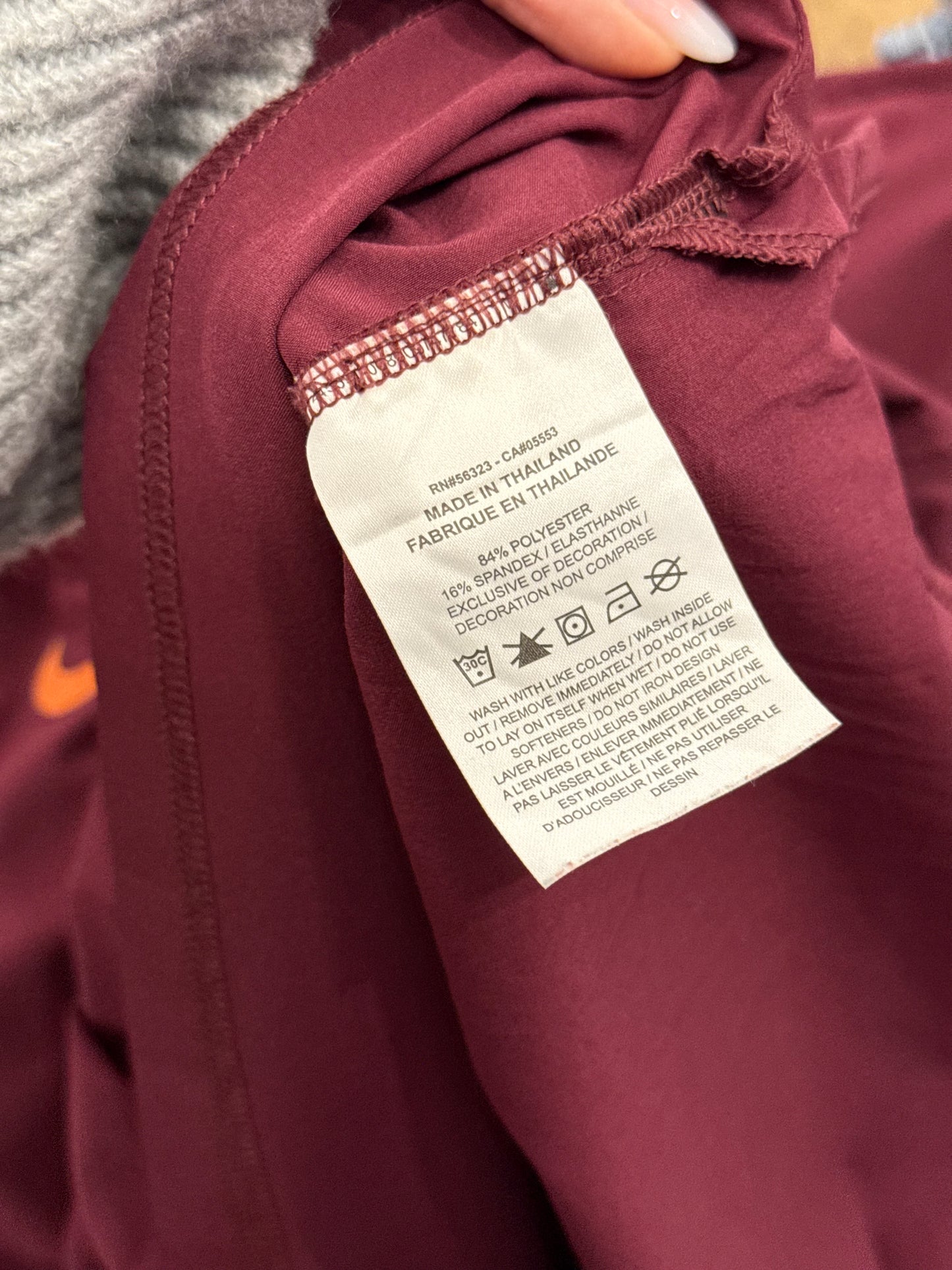 Polo Nike Dri-FIT Virginia Tech Hokies - Maroon