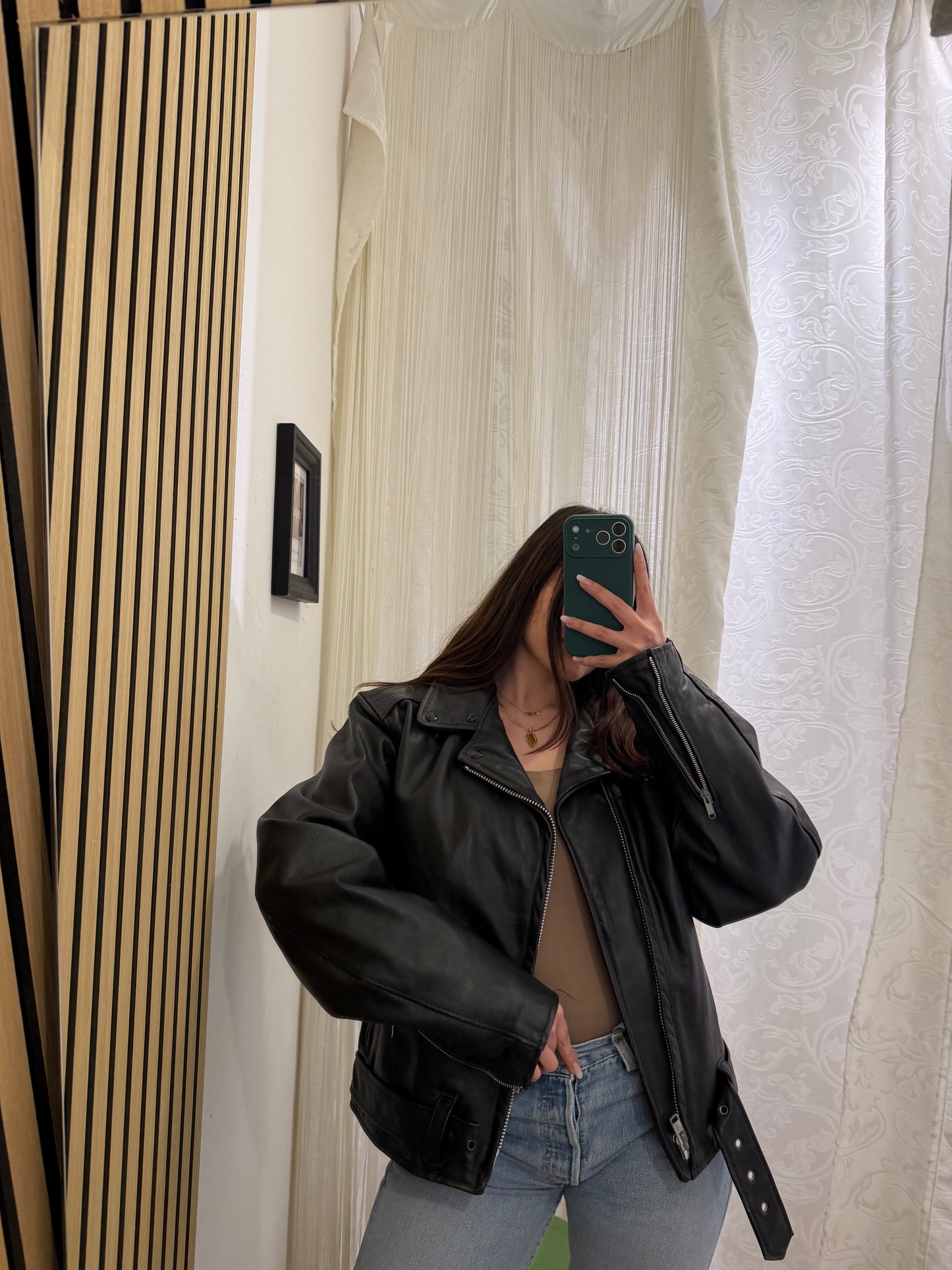 Chiodo Vintage in Vera Pelle