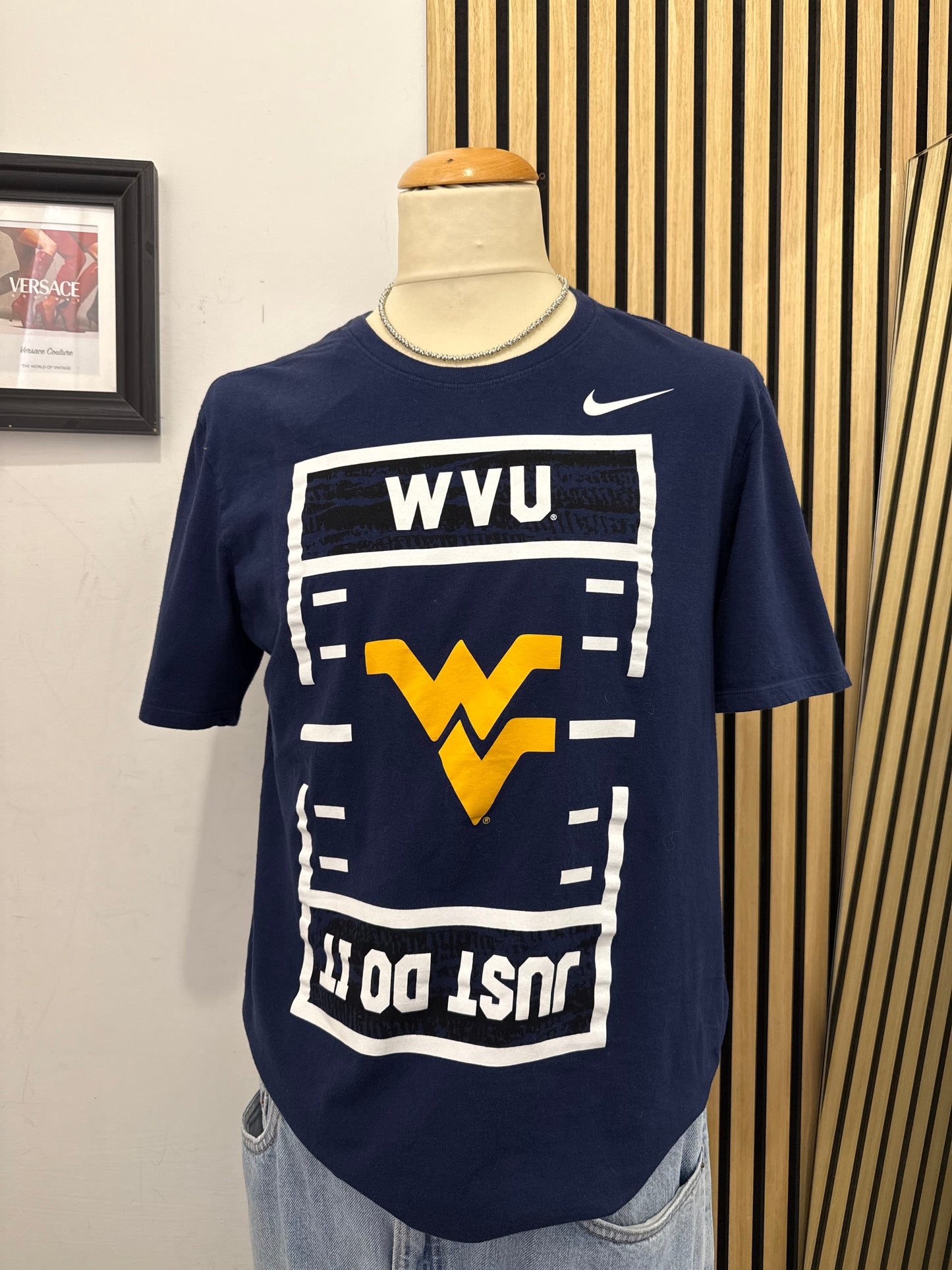 T-Shirt Nike l WVU Mountaineers - Blu Navy