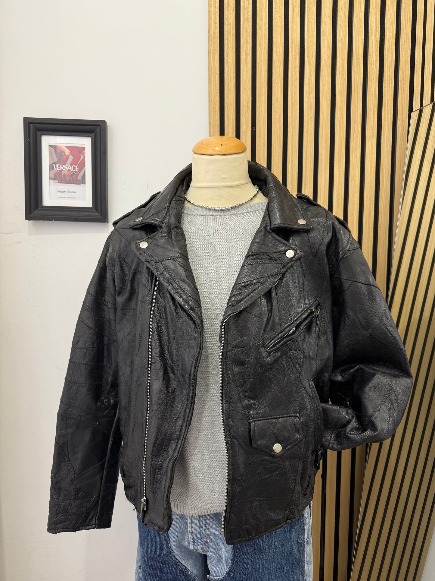 Chiodo in vera pelle, unisex