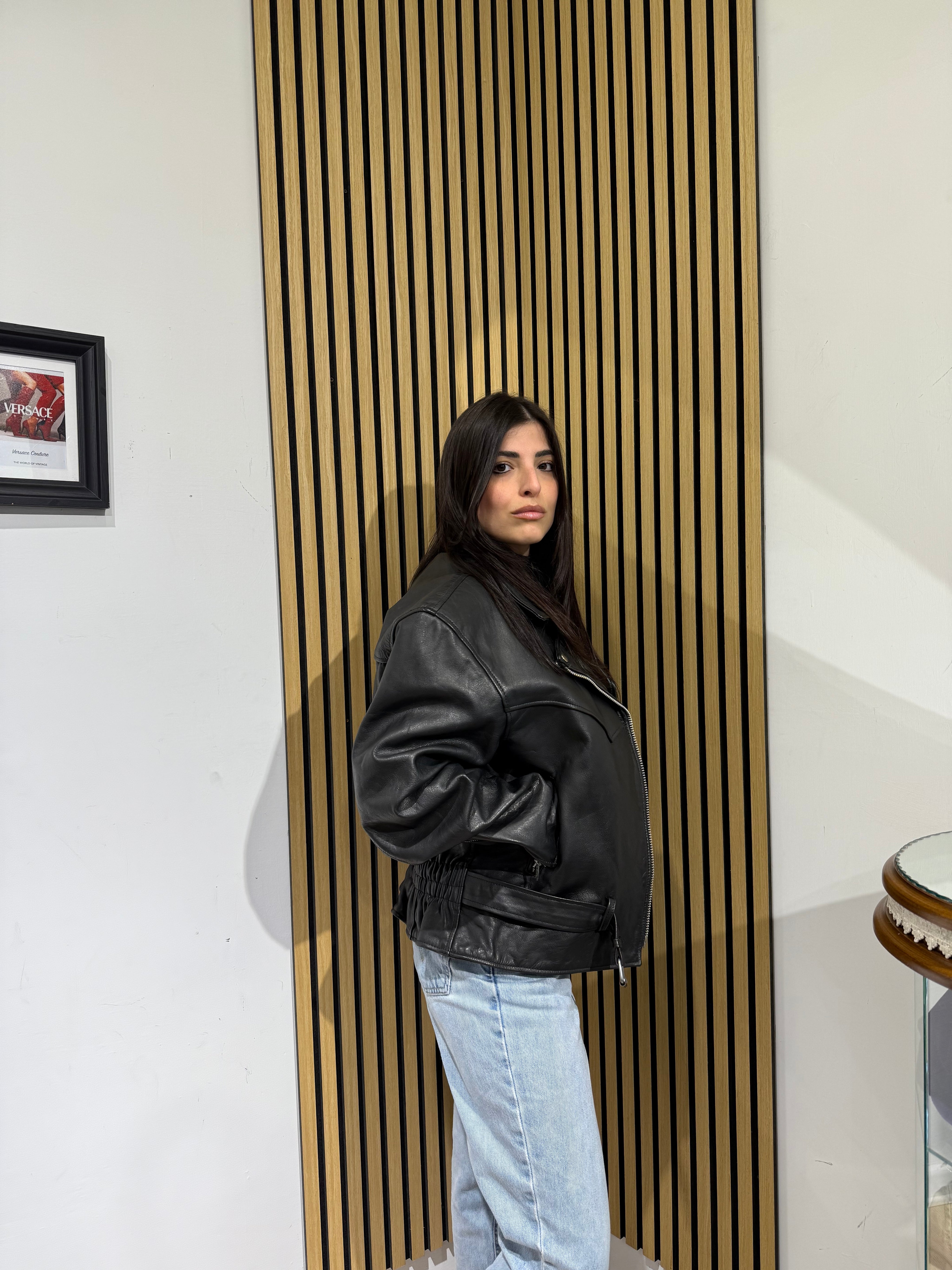 Giacca in Vera Pelle unisex over