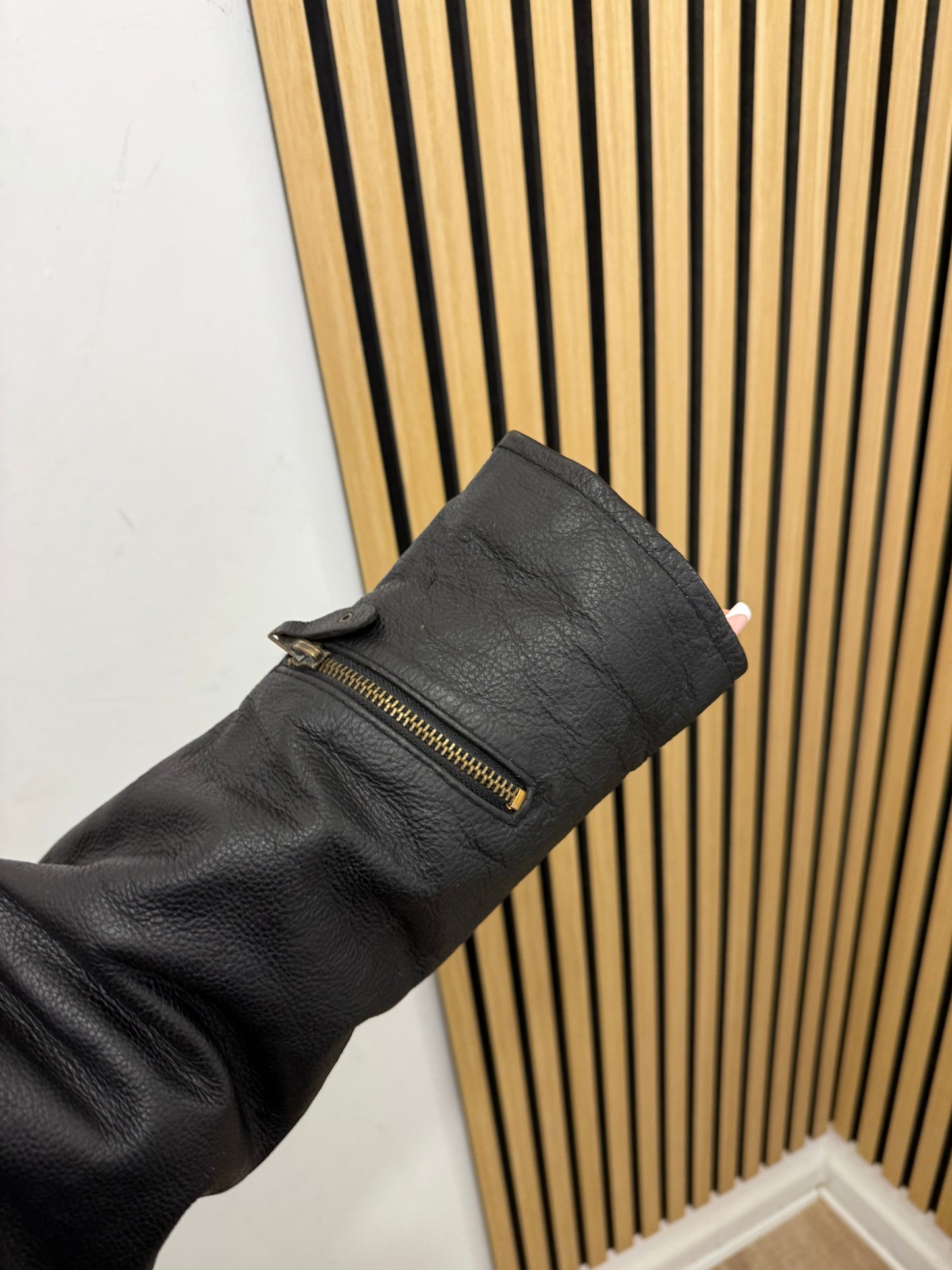 Chiodo in vera pelle, unisex