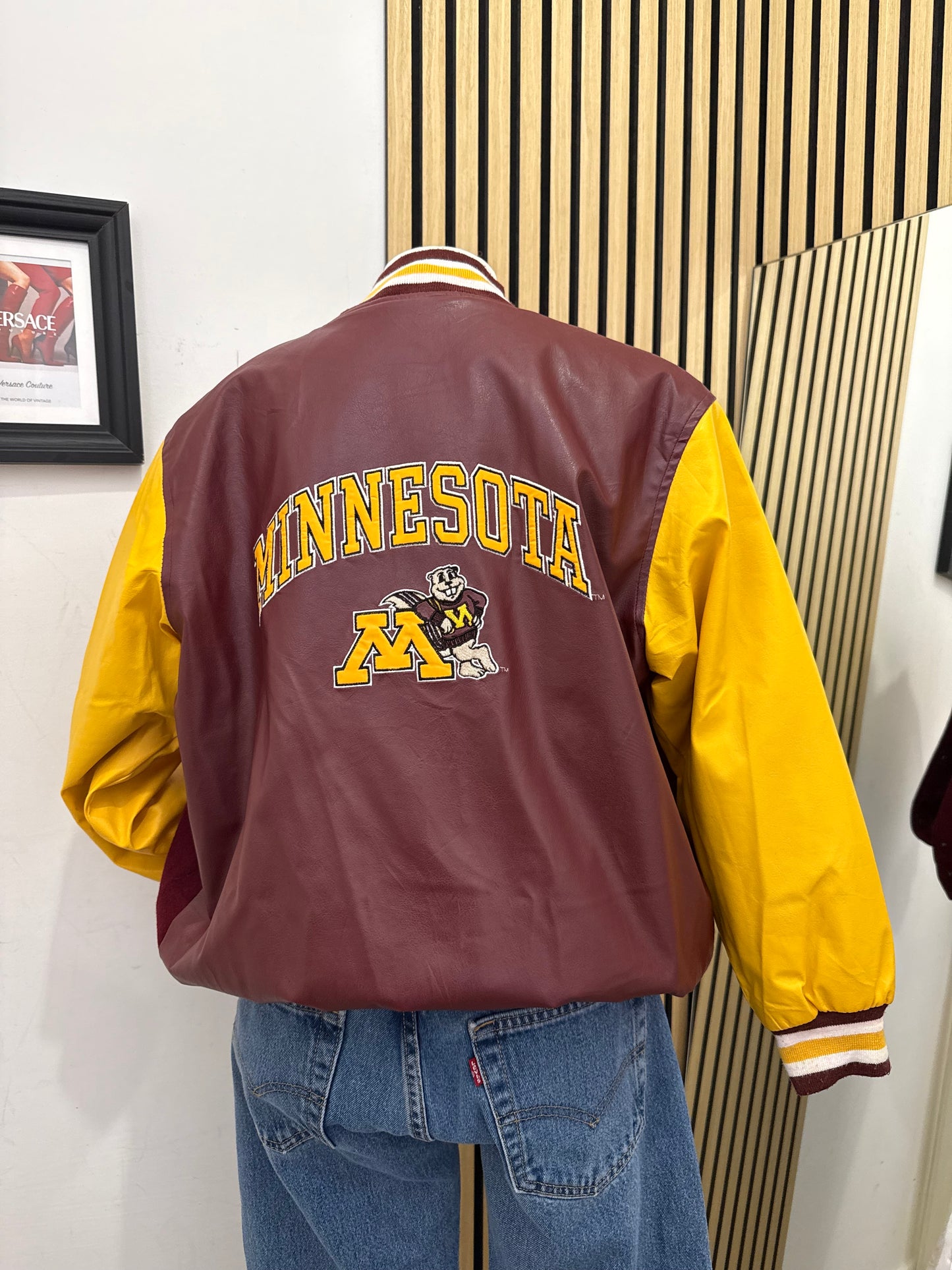 Giacca Varsity Vintage Minnesota Golden Gophers by Steve & Barry's