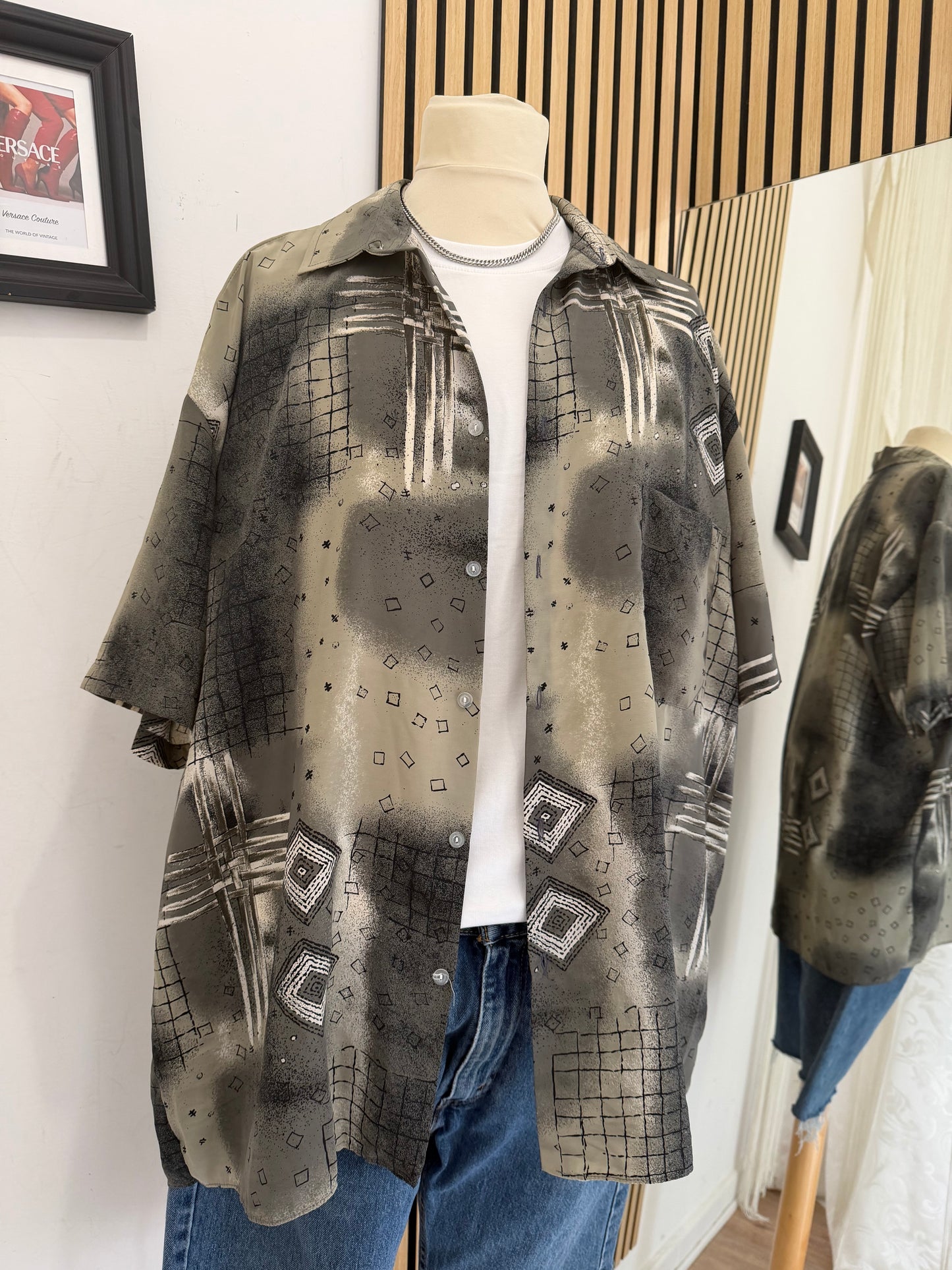 Camicia Vintage a fantasia XXL