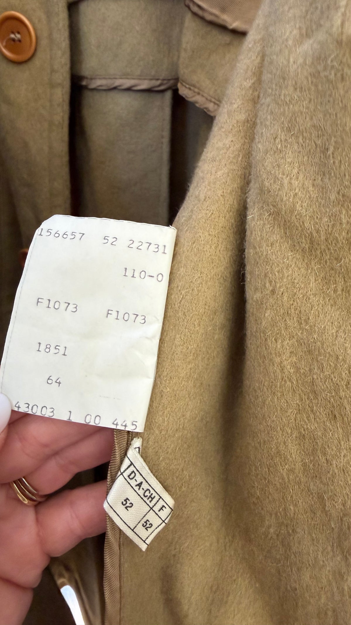 Cappotto Loden Vintage Belfe "Kaiseradler" in Lana e Mohair – Taglia 52