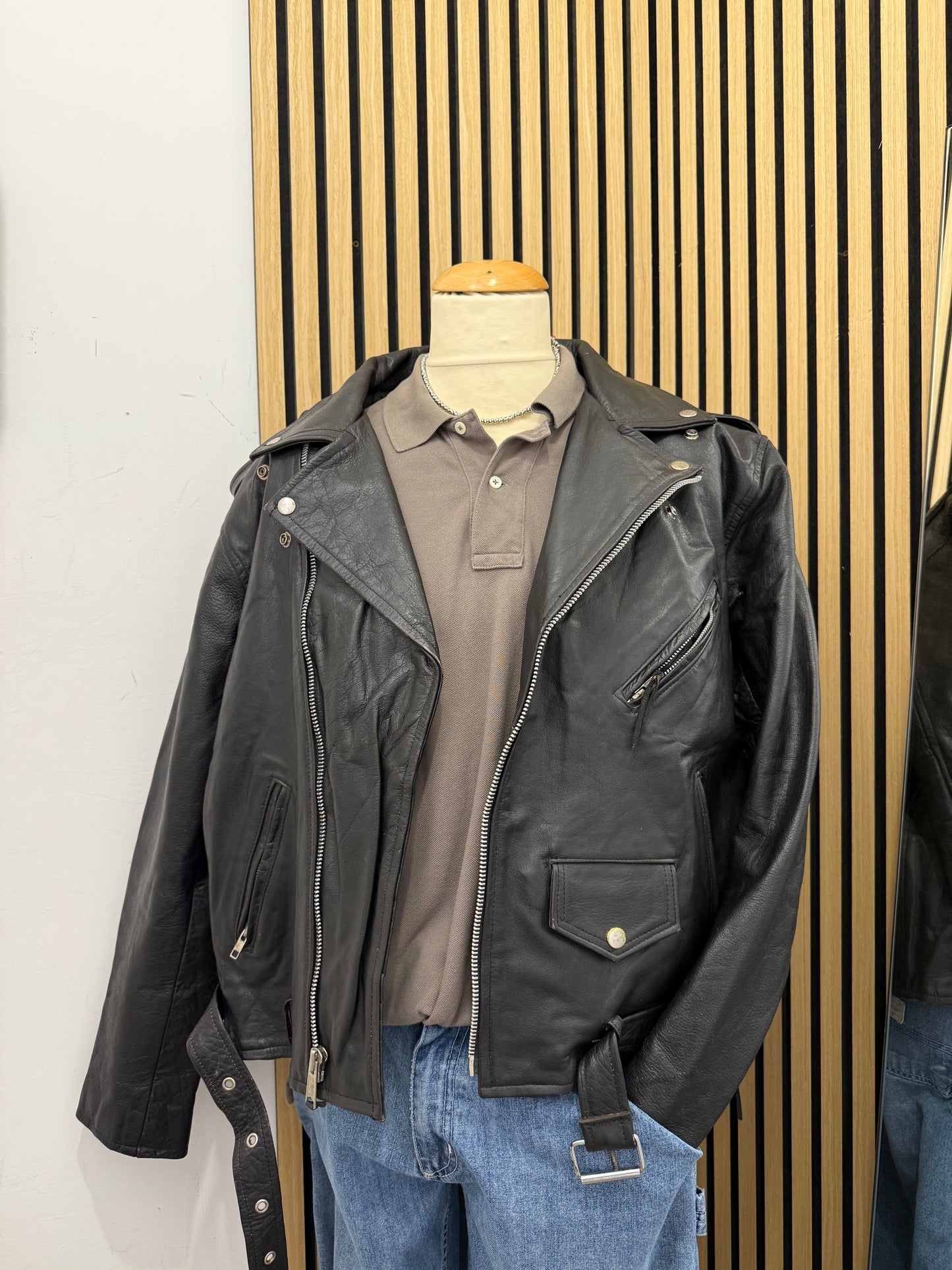 Chiodo in vera pelle, unisex