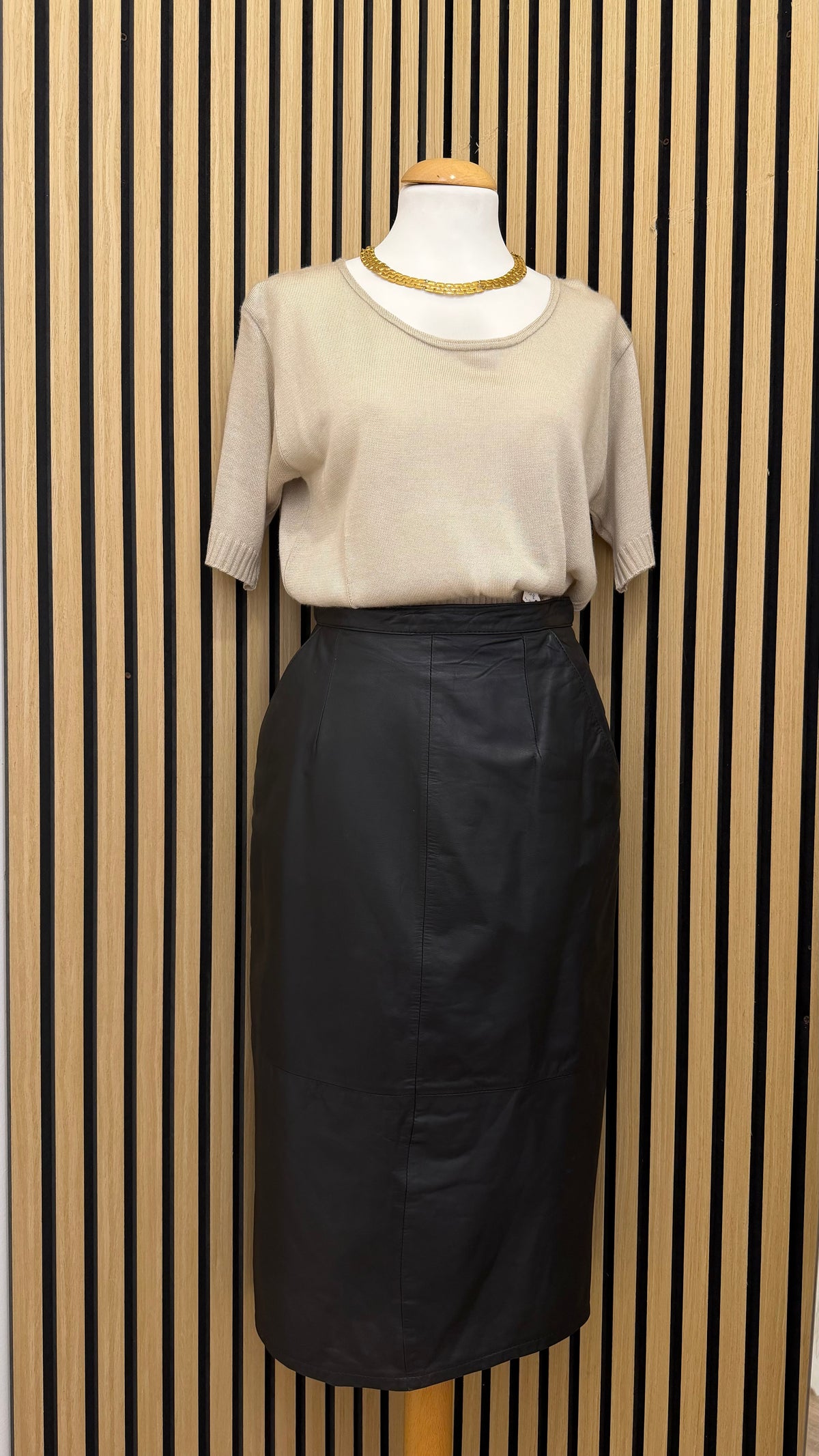Gonna Longuette Vintage Vera Pelle