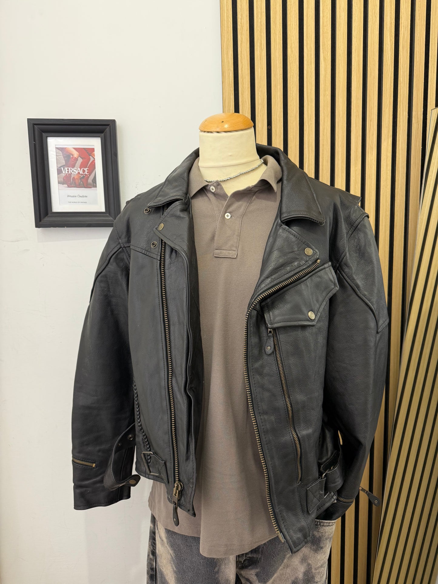 Chiodo in vera pelle, unisex