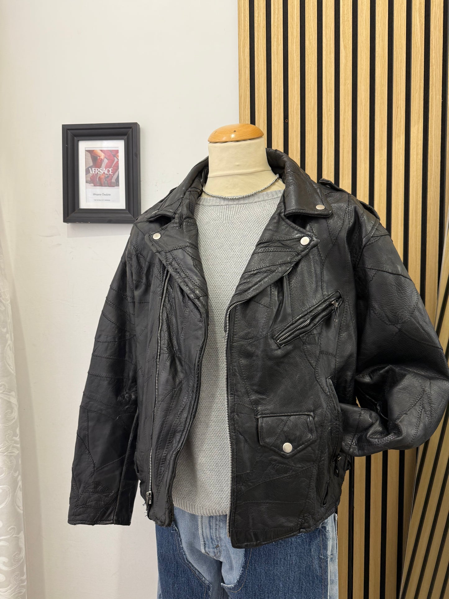 Chiodo in vera pelle, unisex