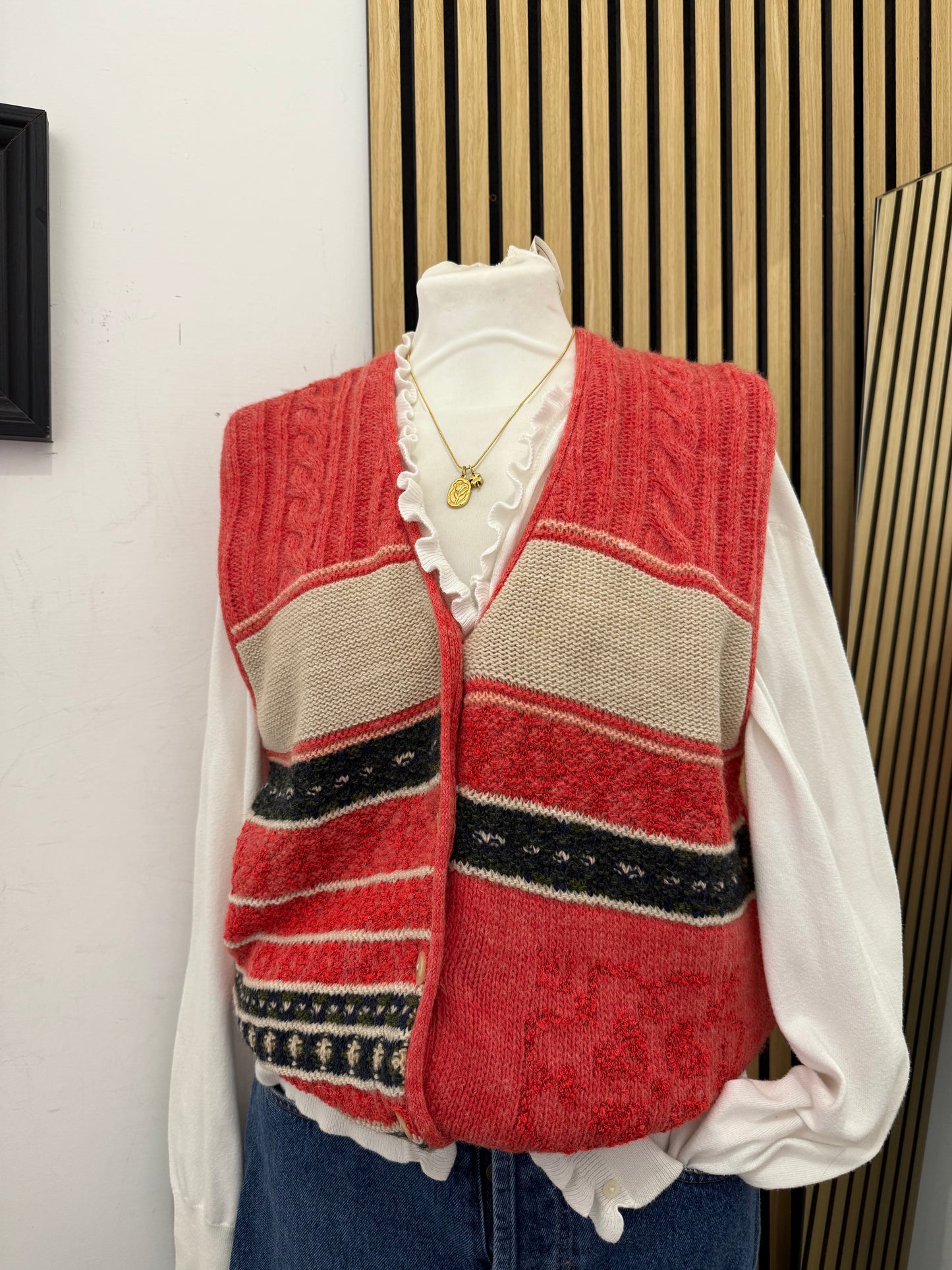 Cardigan smanicato Vintage