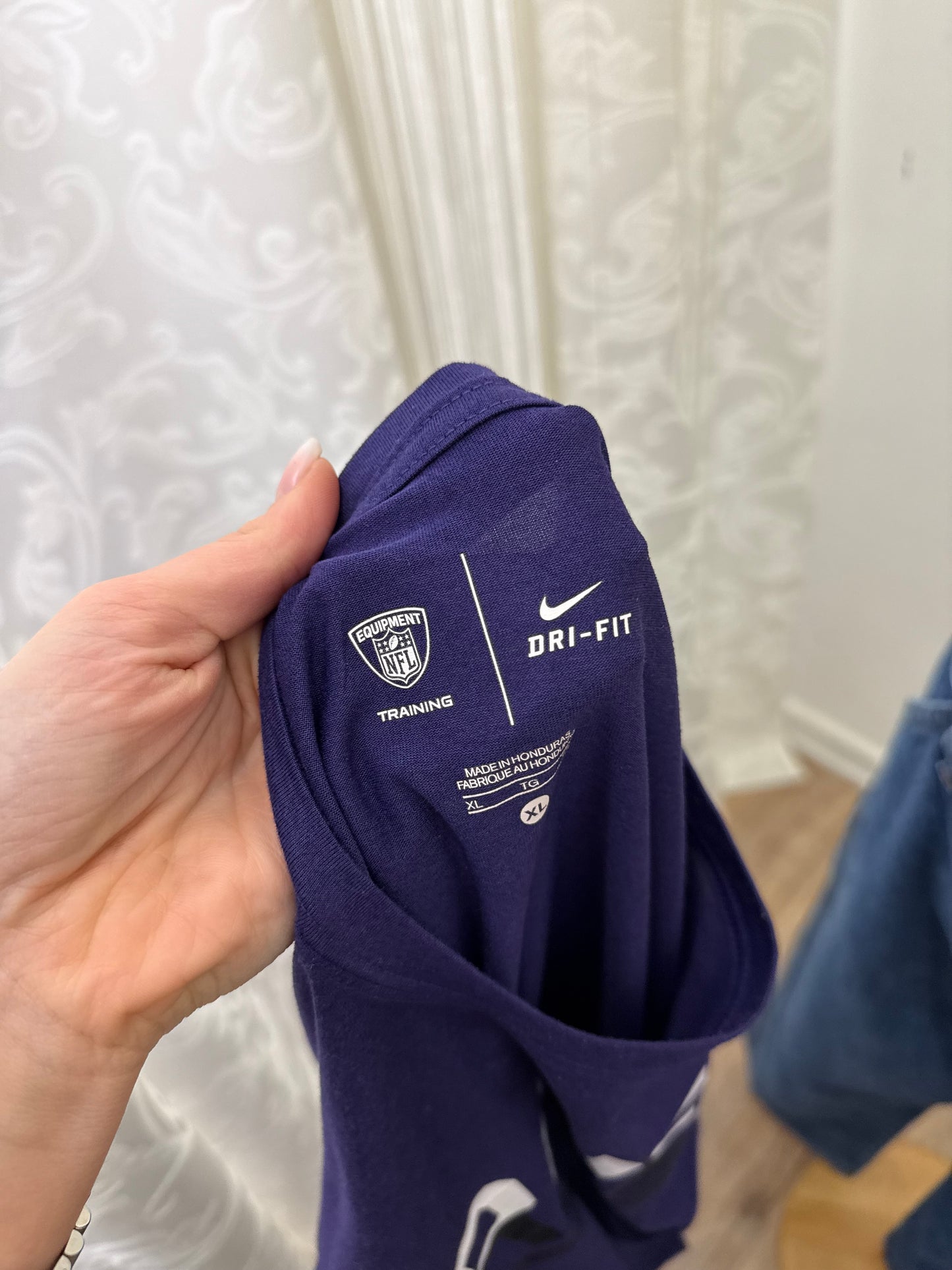 T-shirt tecnica Nike Dri-FIT NFL dei Baltimore Ravens