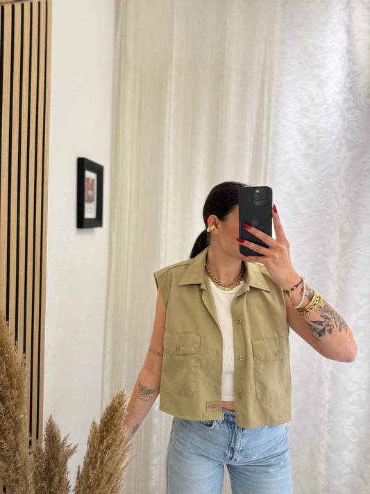 Camicia Dickies crop