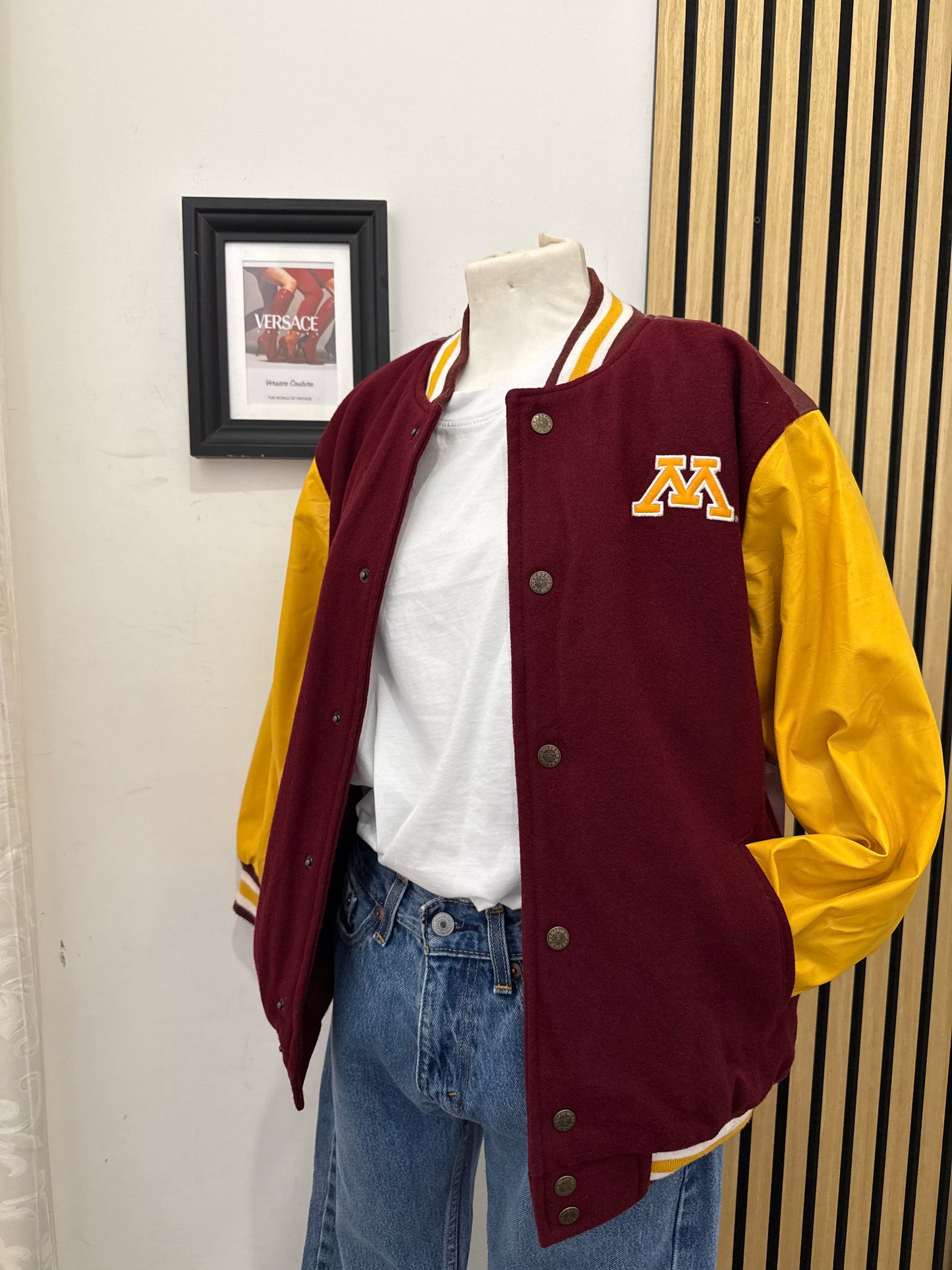 Giacca Varsity Vintage Minnesota Golden Gophers by Steve & Barry's