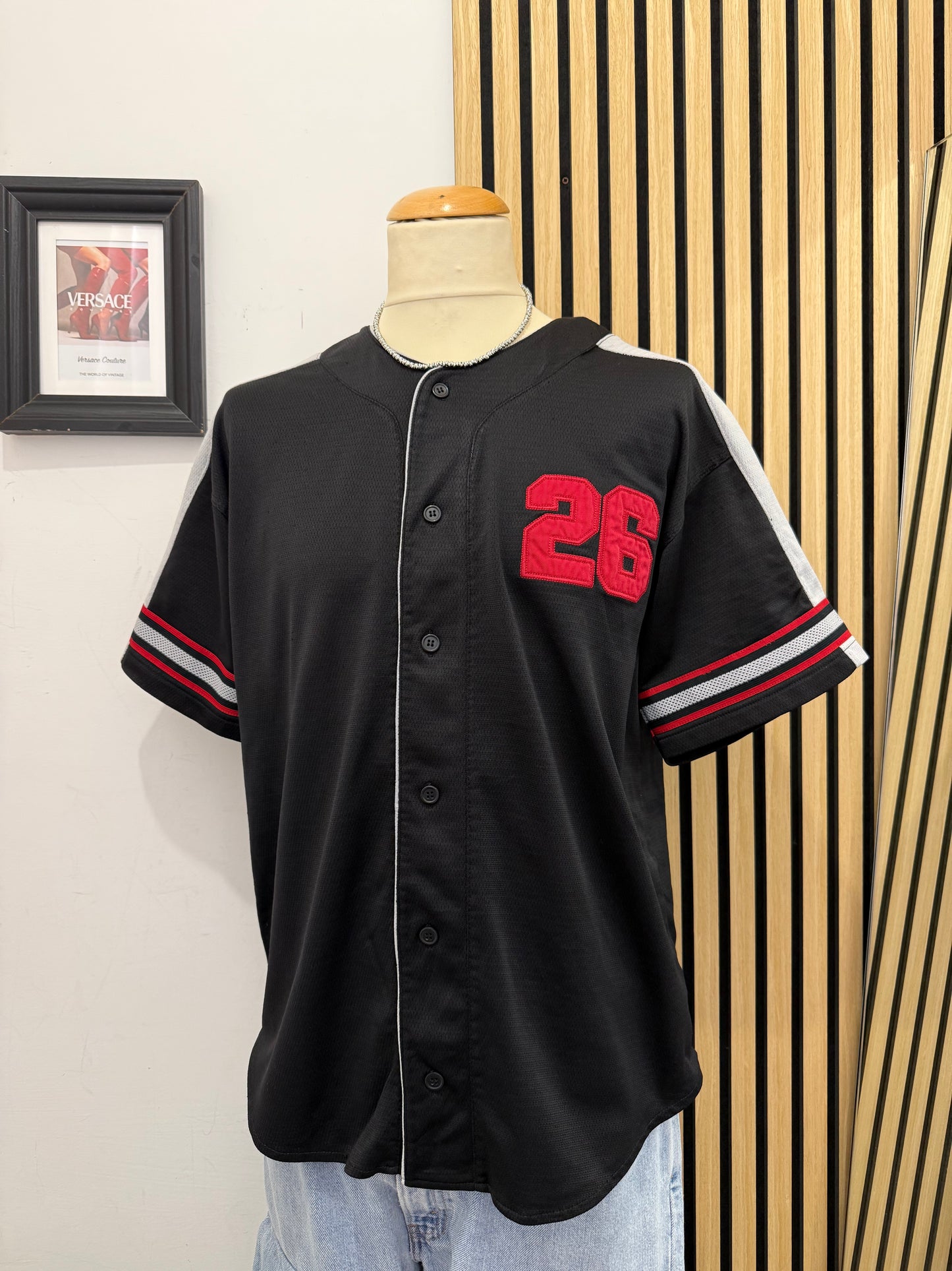 Baseball Jersey Vintage Nera #26 - Athletic Works