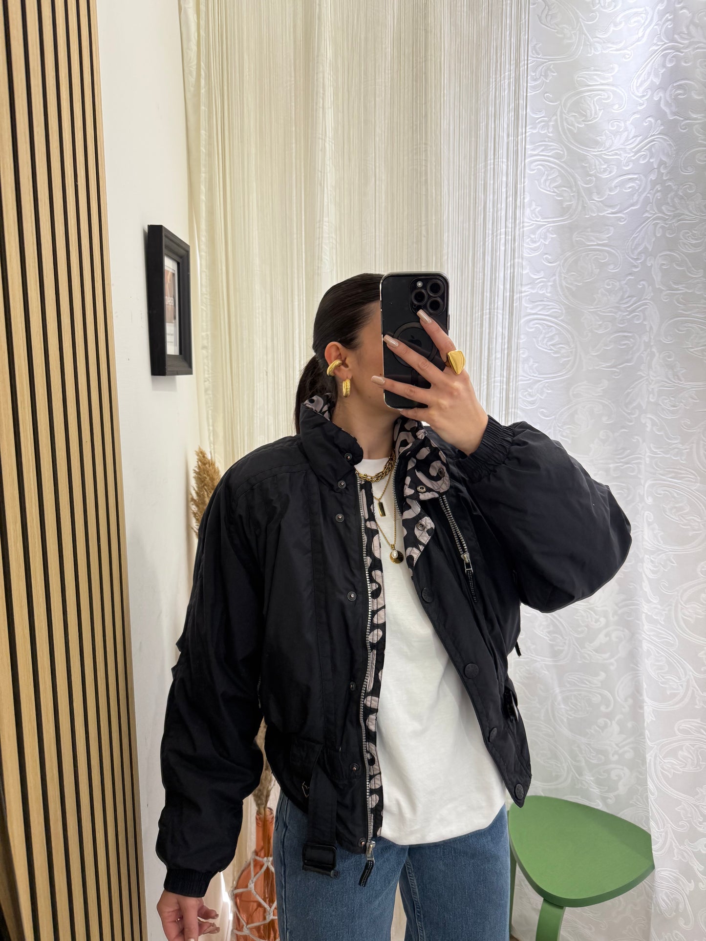 Piumino Crop Vintage