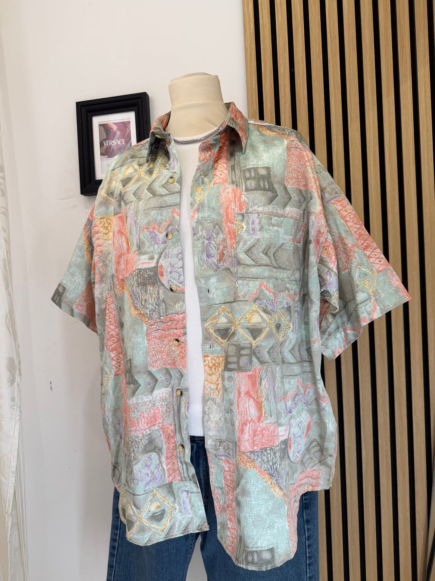 Camicia Vintage a fantasia XL
