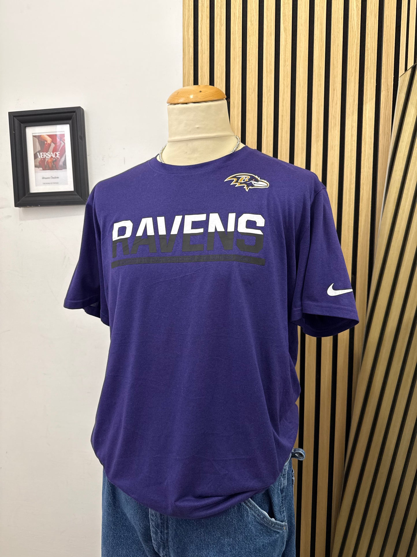 T-shirt tecnica Nike Dri-FIT NFL dei Baltimore Ravens