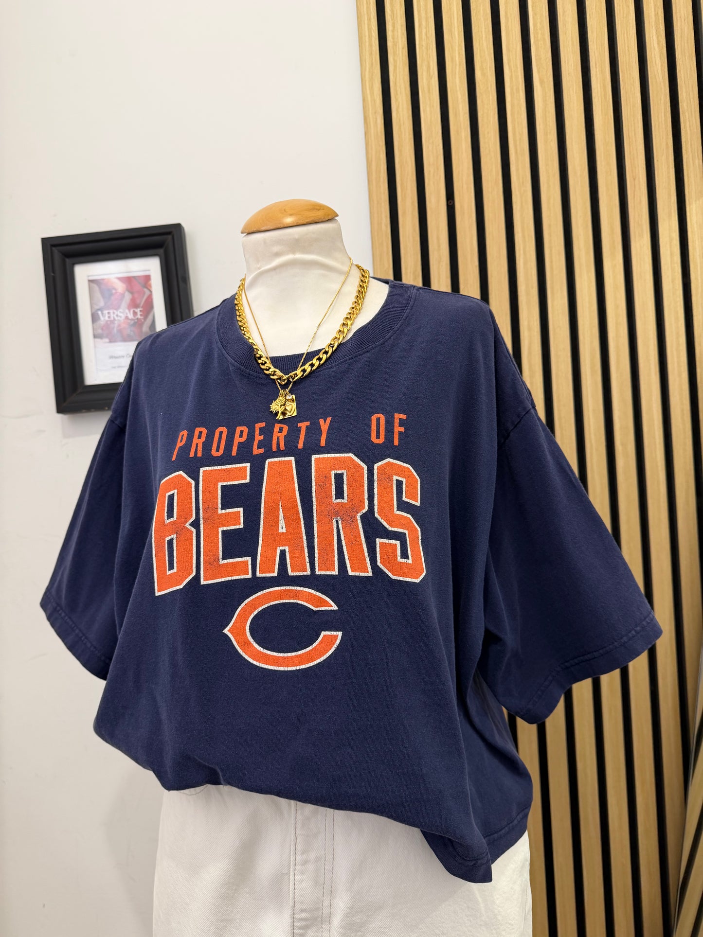 T-shirt crop Vintage Chicago Bears "Property Of"