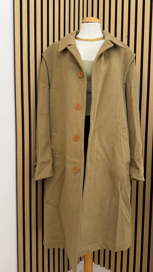 Cappotto Loden Vintage Belfe "Kaiseradler" in Lana e Mohair – Taglia 52