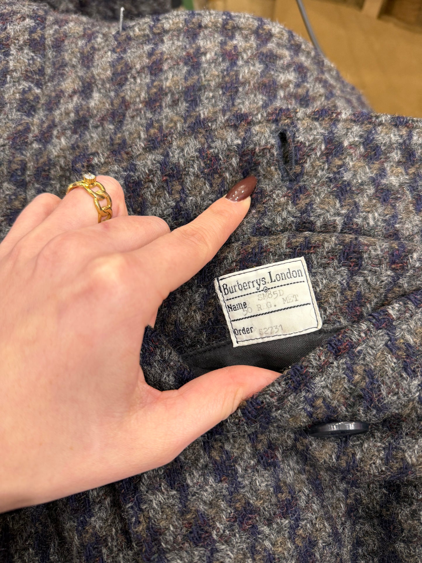 Bomber Burberry in lana