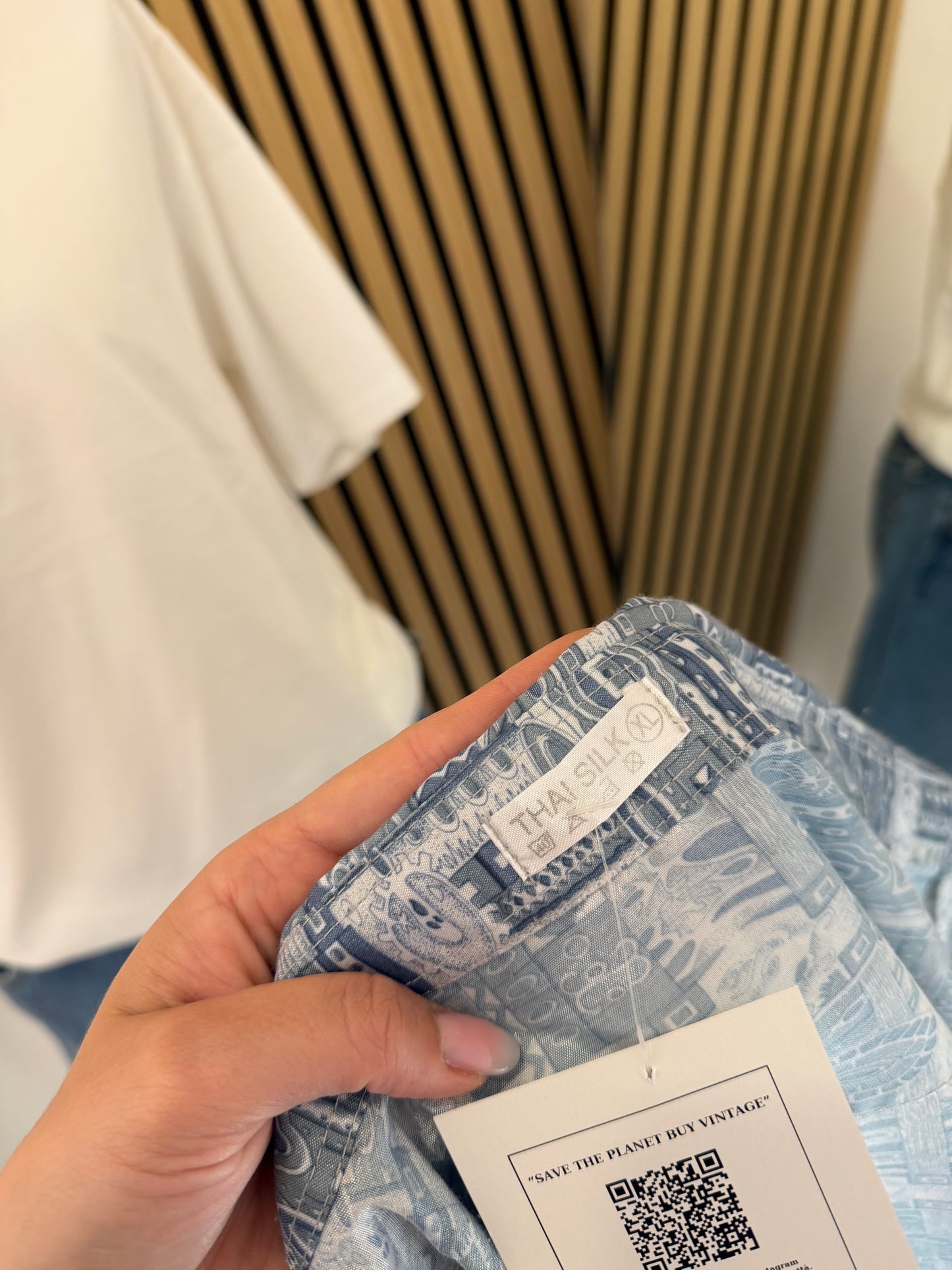 Camicia vintage in seta thailandese