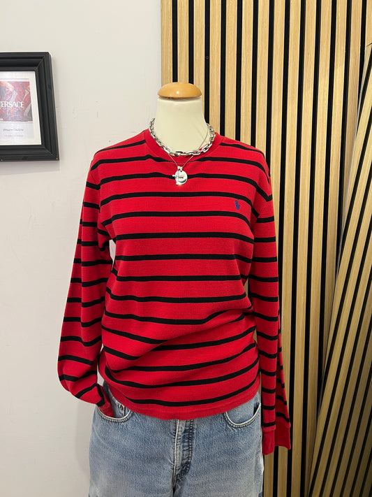 Polo Ralph Lauren – Maglia Waffle Knit a Righe