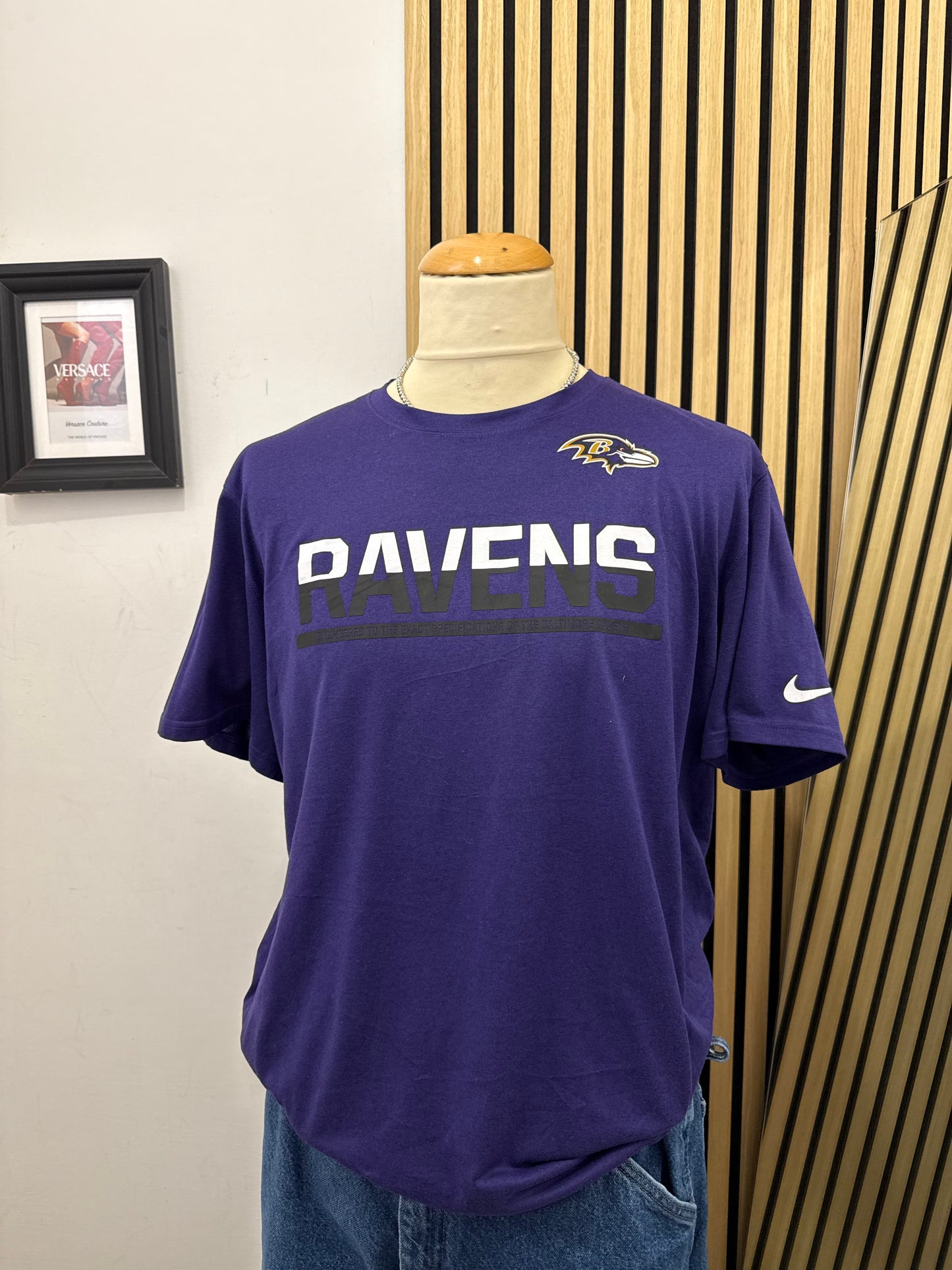 T-shirt tecnica Nike Dri-FIT NFL dei Baltimore Ravens