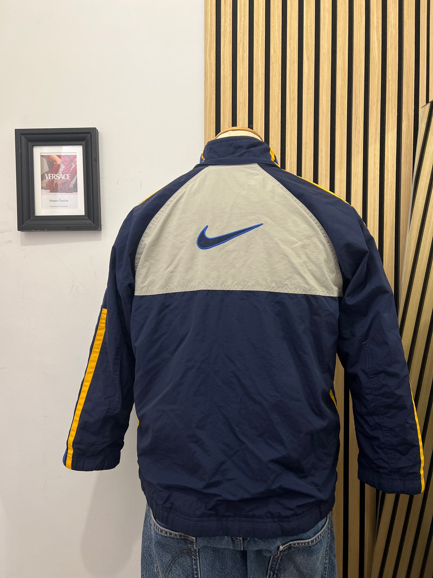 Giacca Nike Vintage Reversibile – Blu/Navy