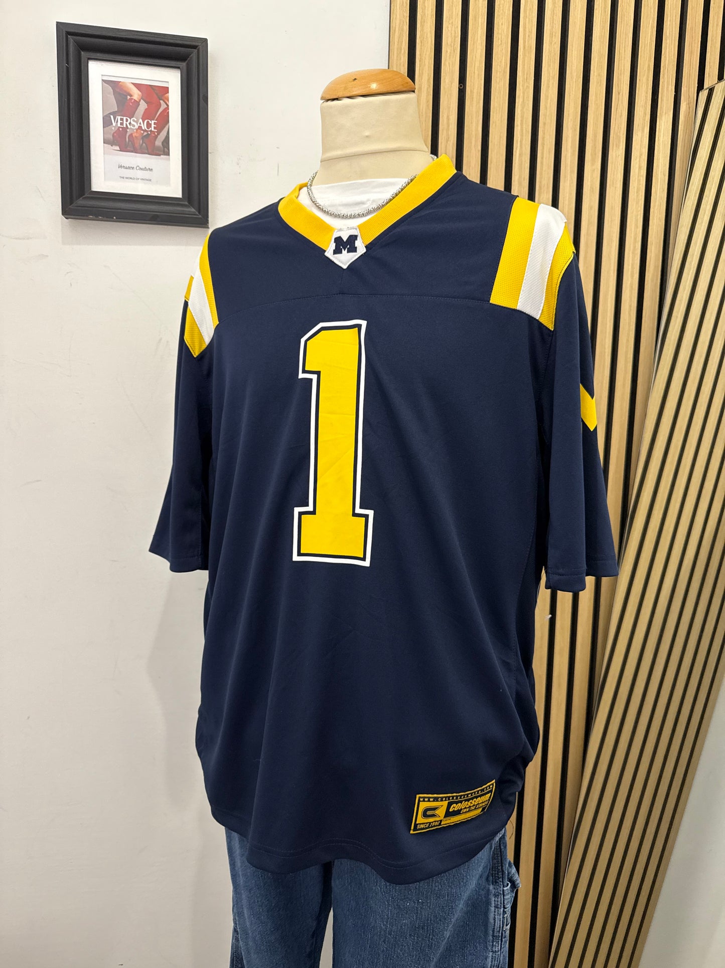 Maglia Michigan Vintage Colosseum Numero 1 - Taglia L