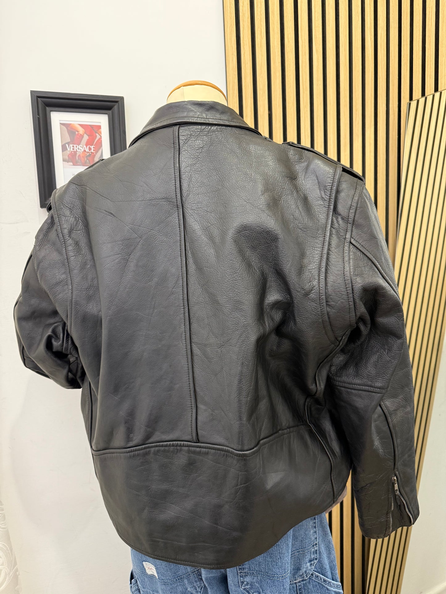 Chiodo in vera pelle, unisex