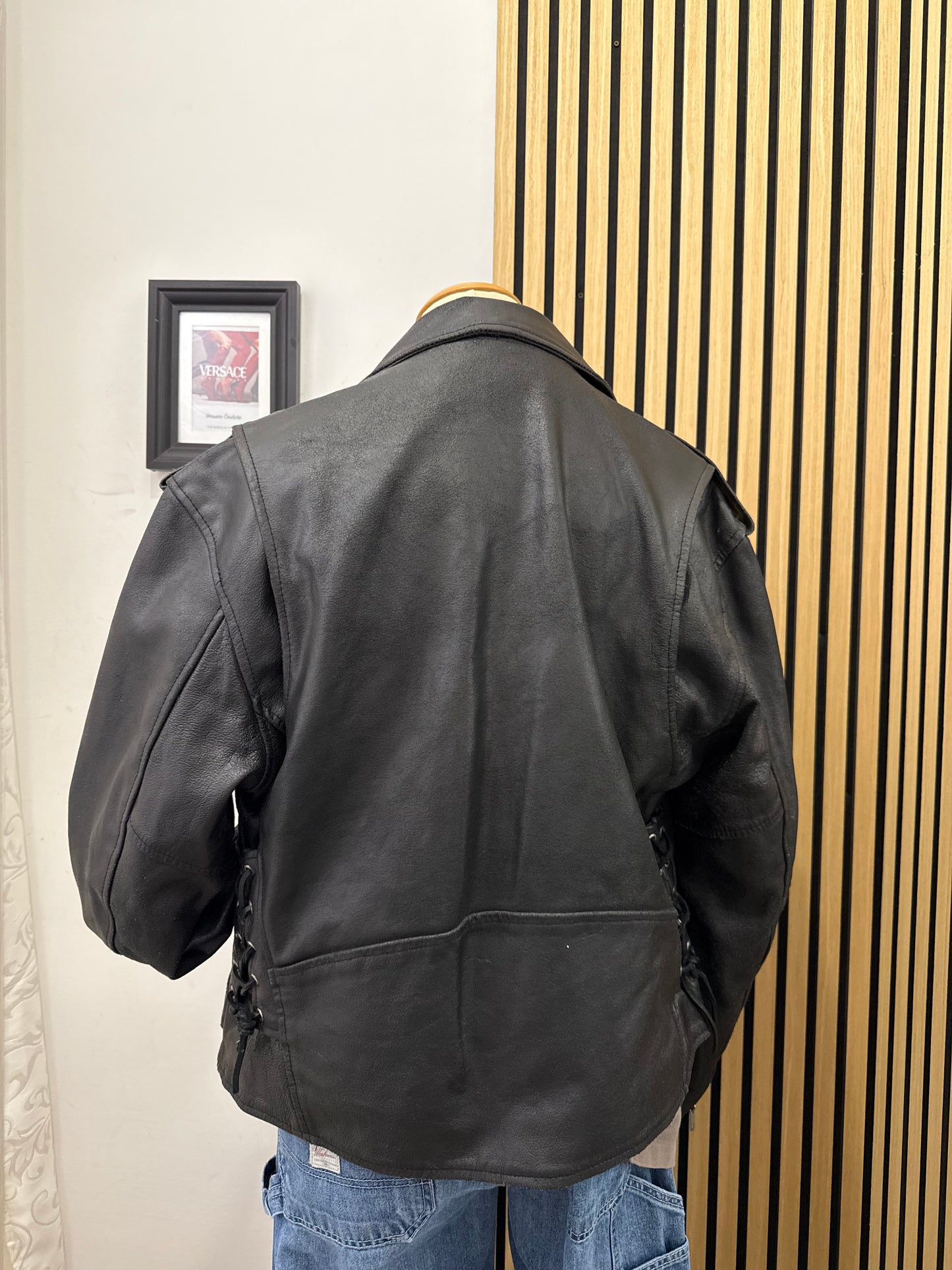 Chiodo in vera pelle, unisex