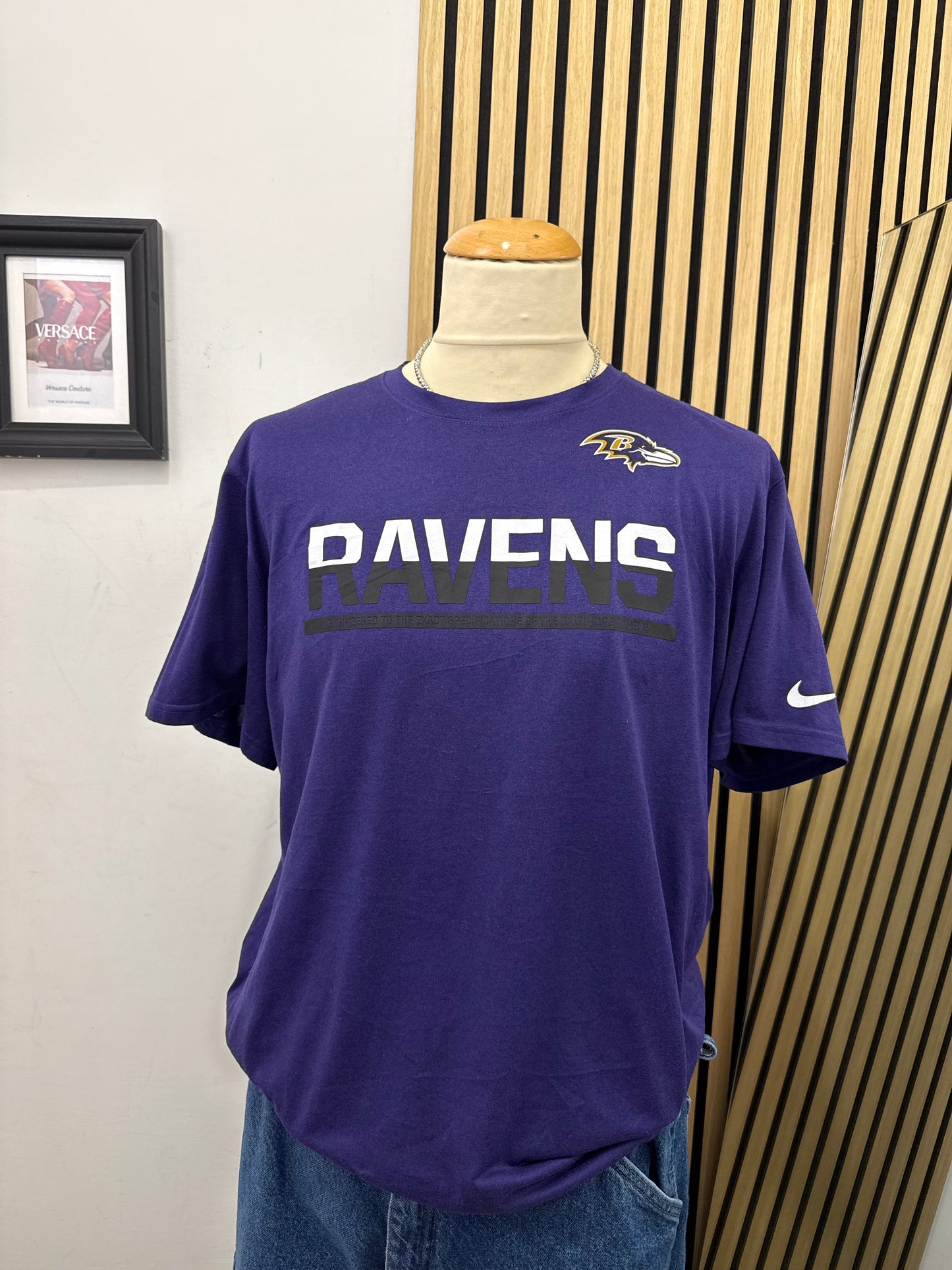 T-shirt tecnica Nike Dri-FIT NFL dei Baltimore Ravens
