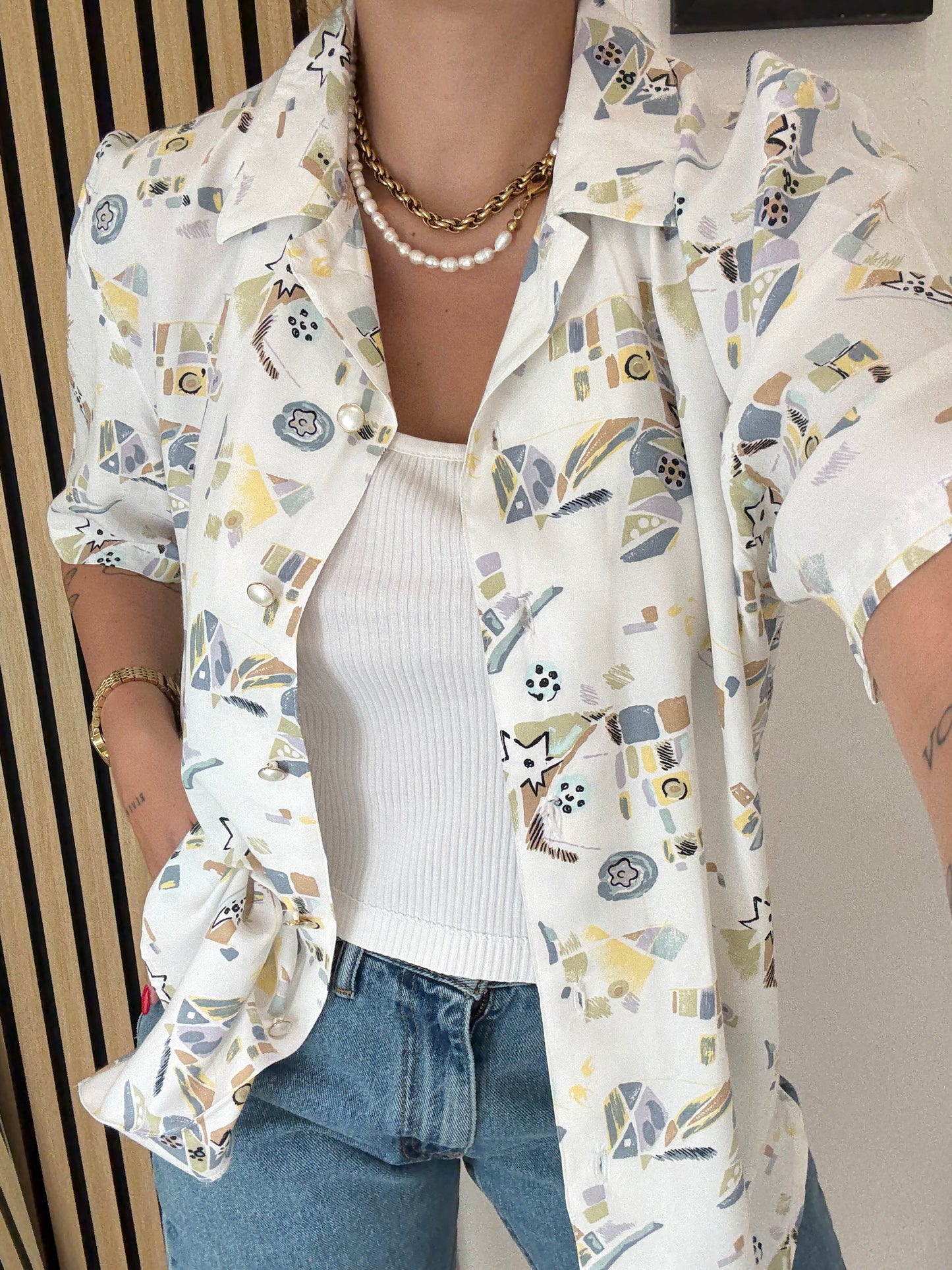 Camicia Vintage a fantasia