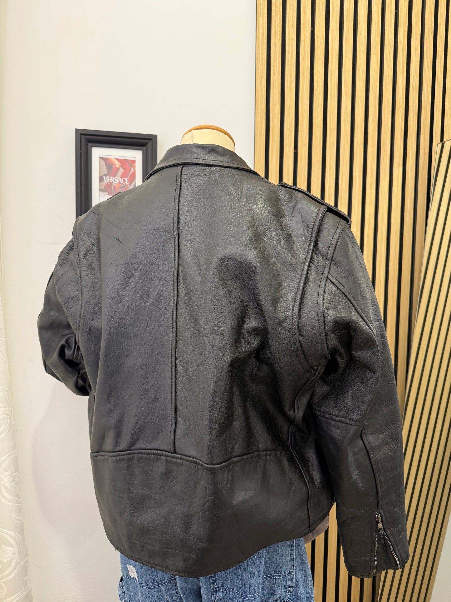 Chiodo in vera pelle, unisex