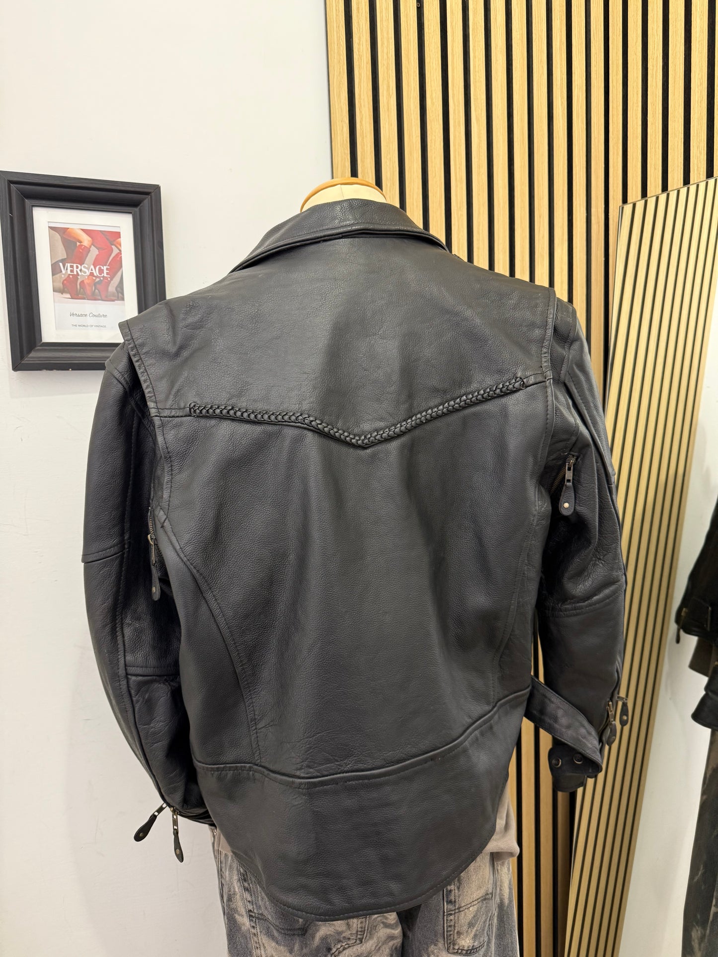 Chiodo in vera pelle, unisex