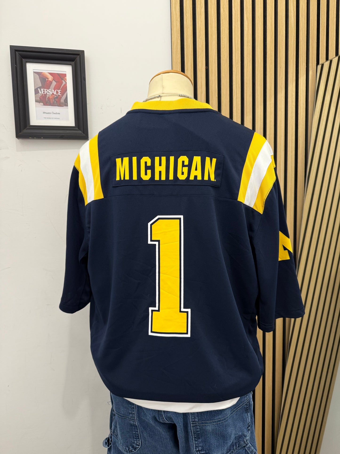 Maglia Michigan Vintage Colosseum Numero 1 - Taglia L