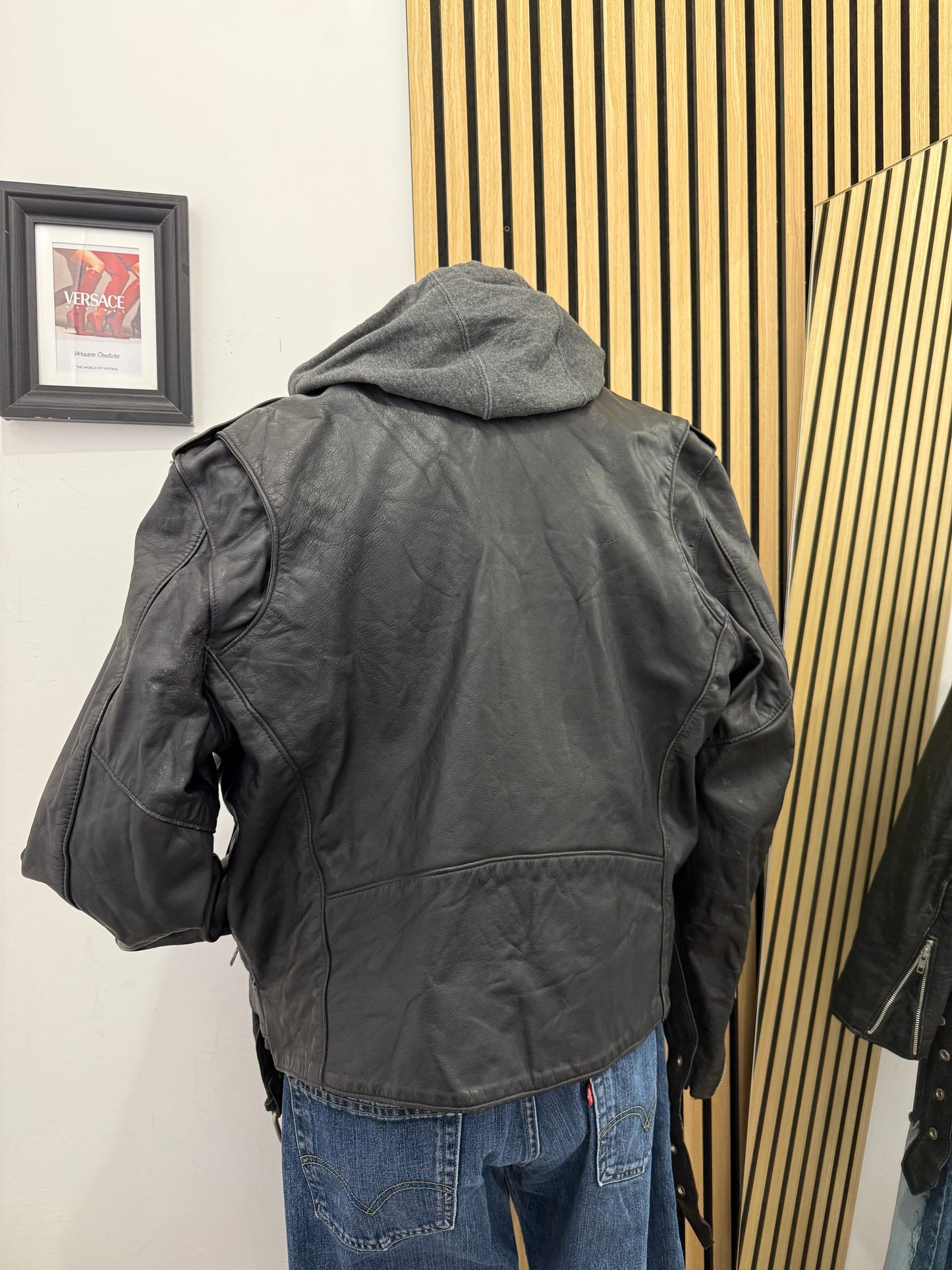 Chiodo in vera pelle, unisex