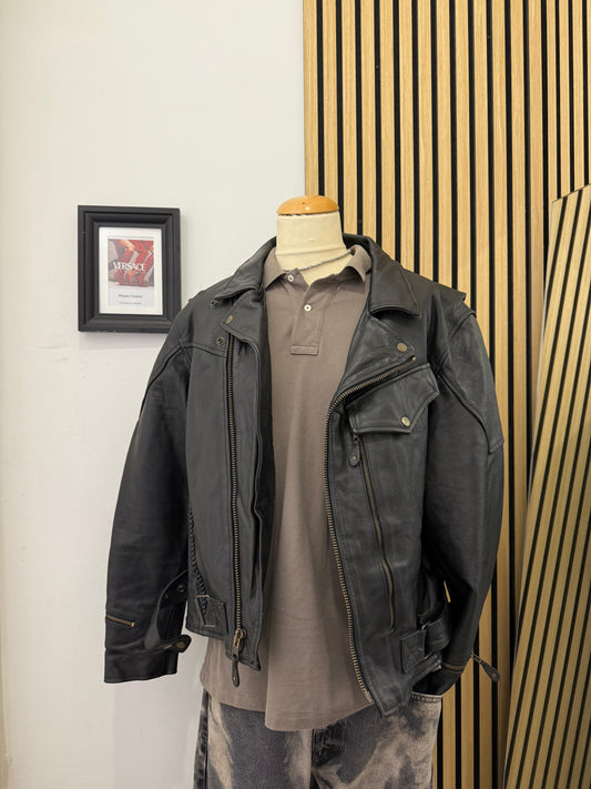 Chiodo in vera pelle, unisex