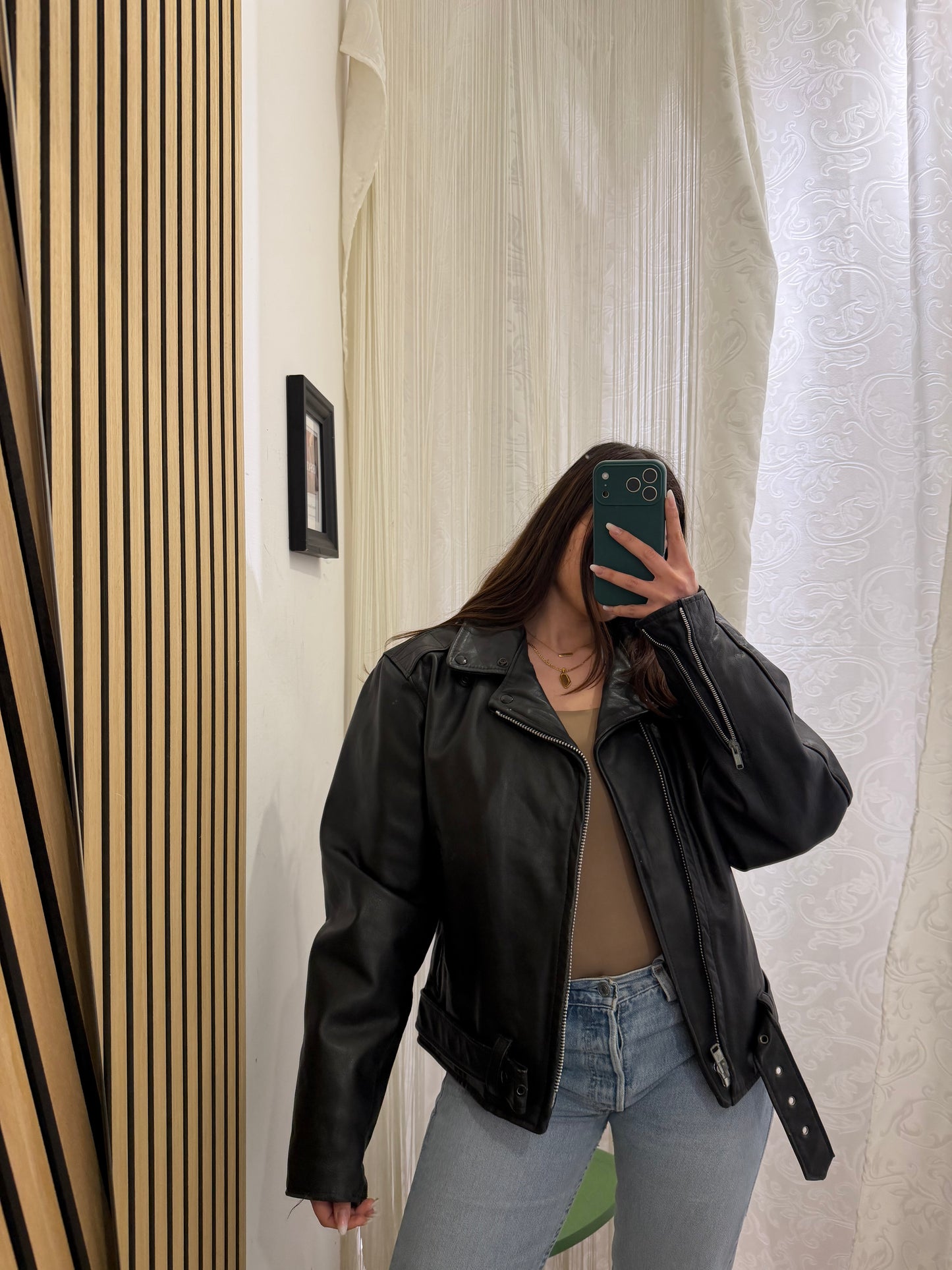 Chiodo Vintage in Vera Pelle