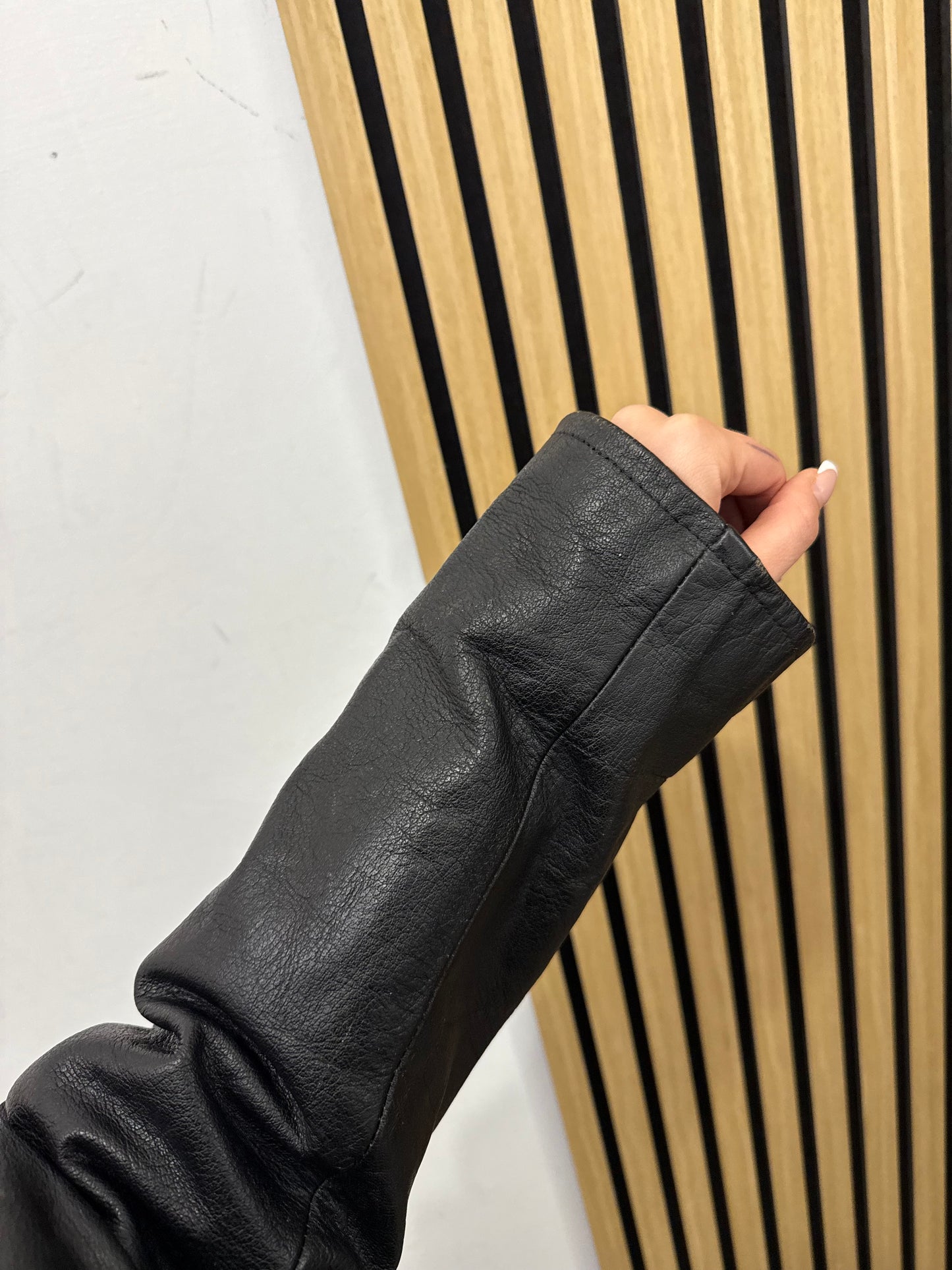 Chiodo in vera pelle, unisex