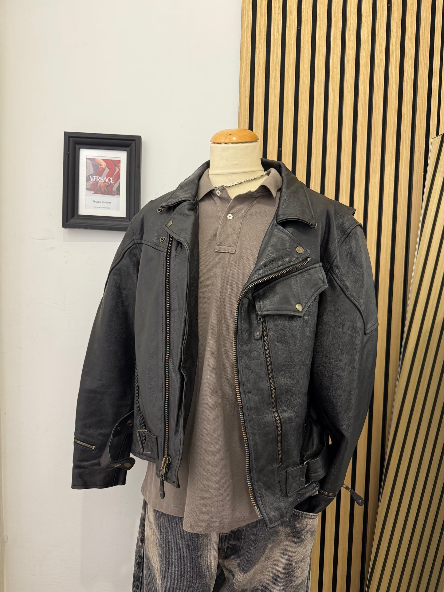 Chiodo in vera pelle, unisex