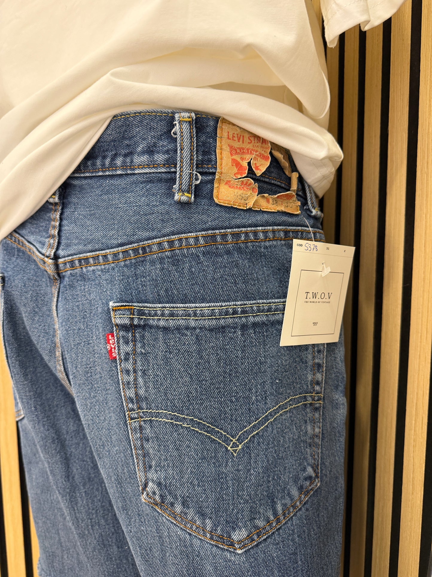 Short di Jeans Levi's 505 Vintage tg 50/52 ita