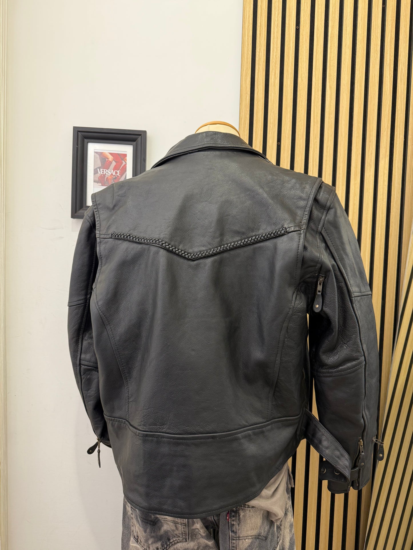 Chiodo in vera pelle, unisex