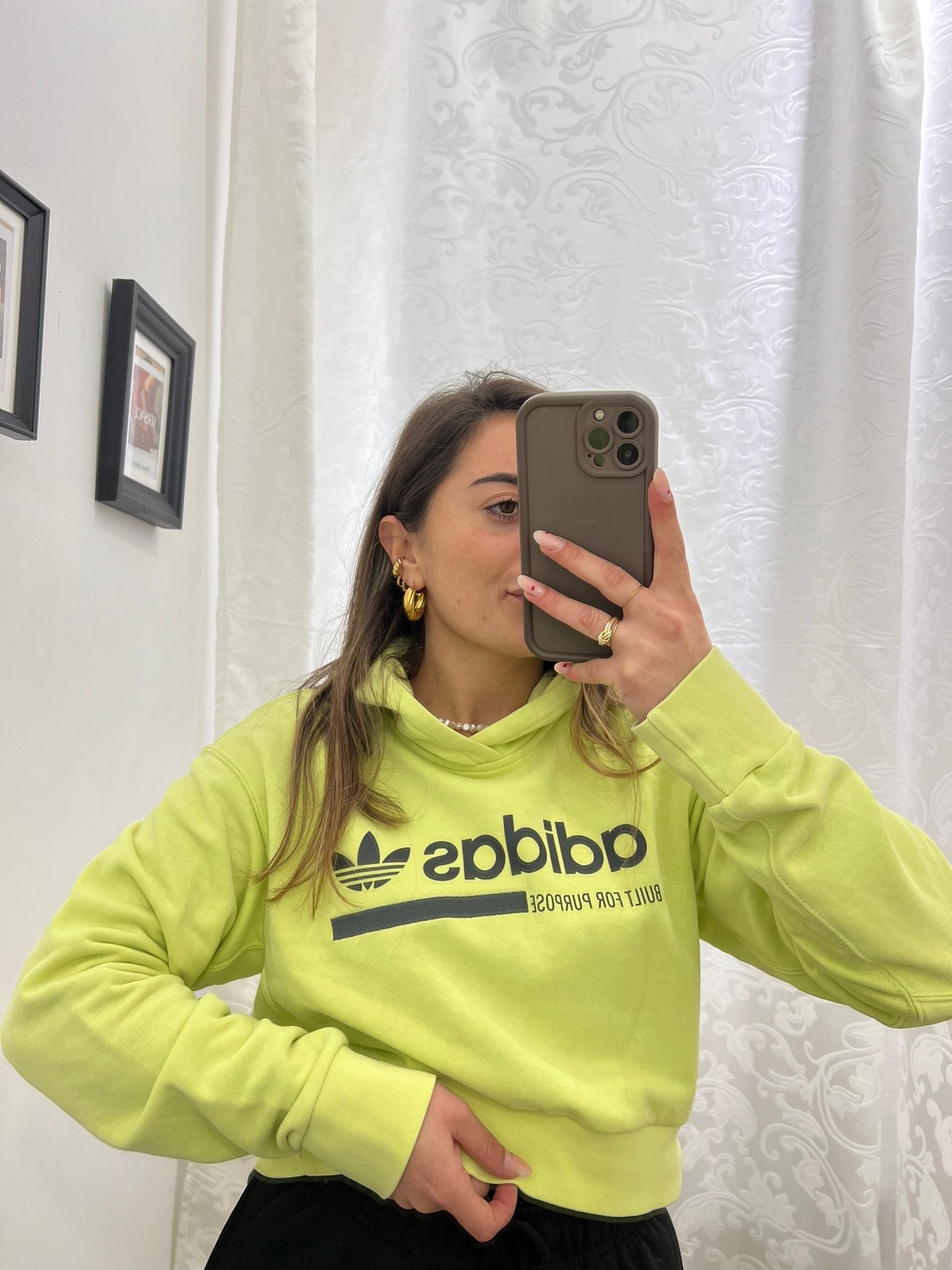 Felpa Crop Adidas