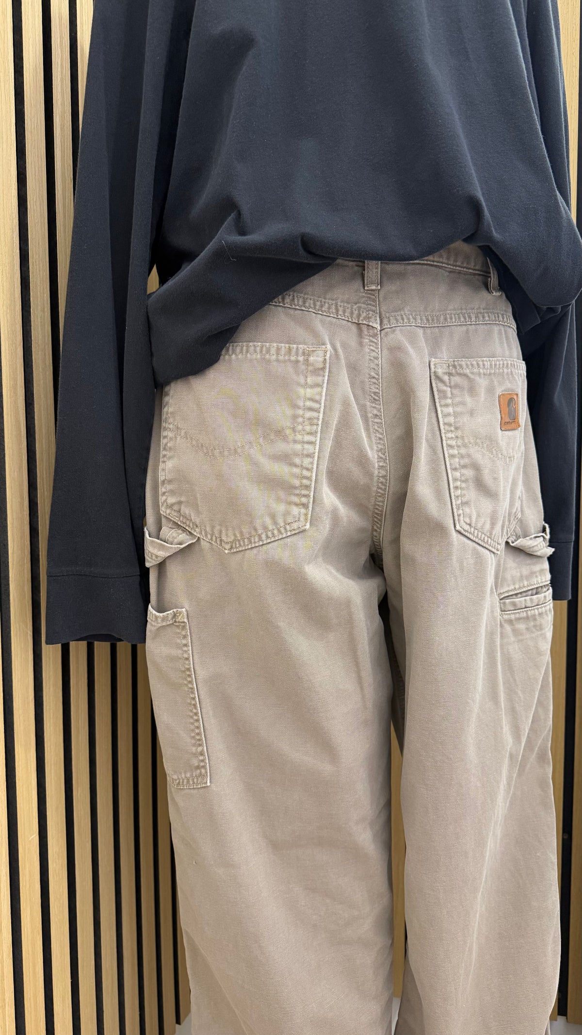 Pantaloni Carhartt B159 Loose Fit Work Pants Beige / Khaki tg 44 ita