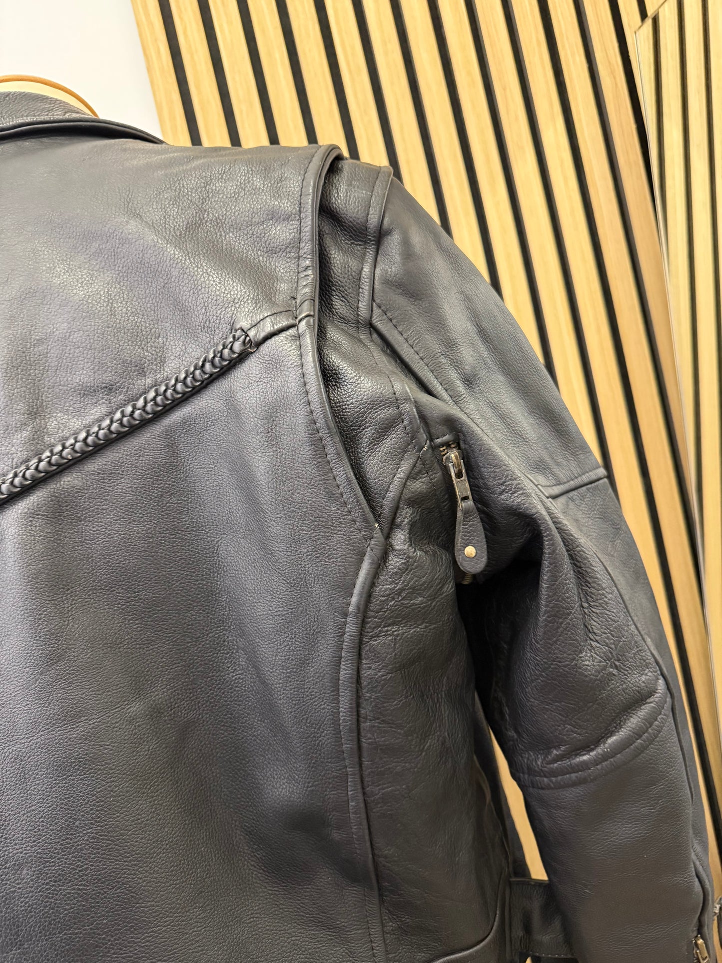 Chiodo in vera pelle, unisex